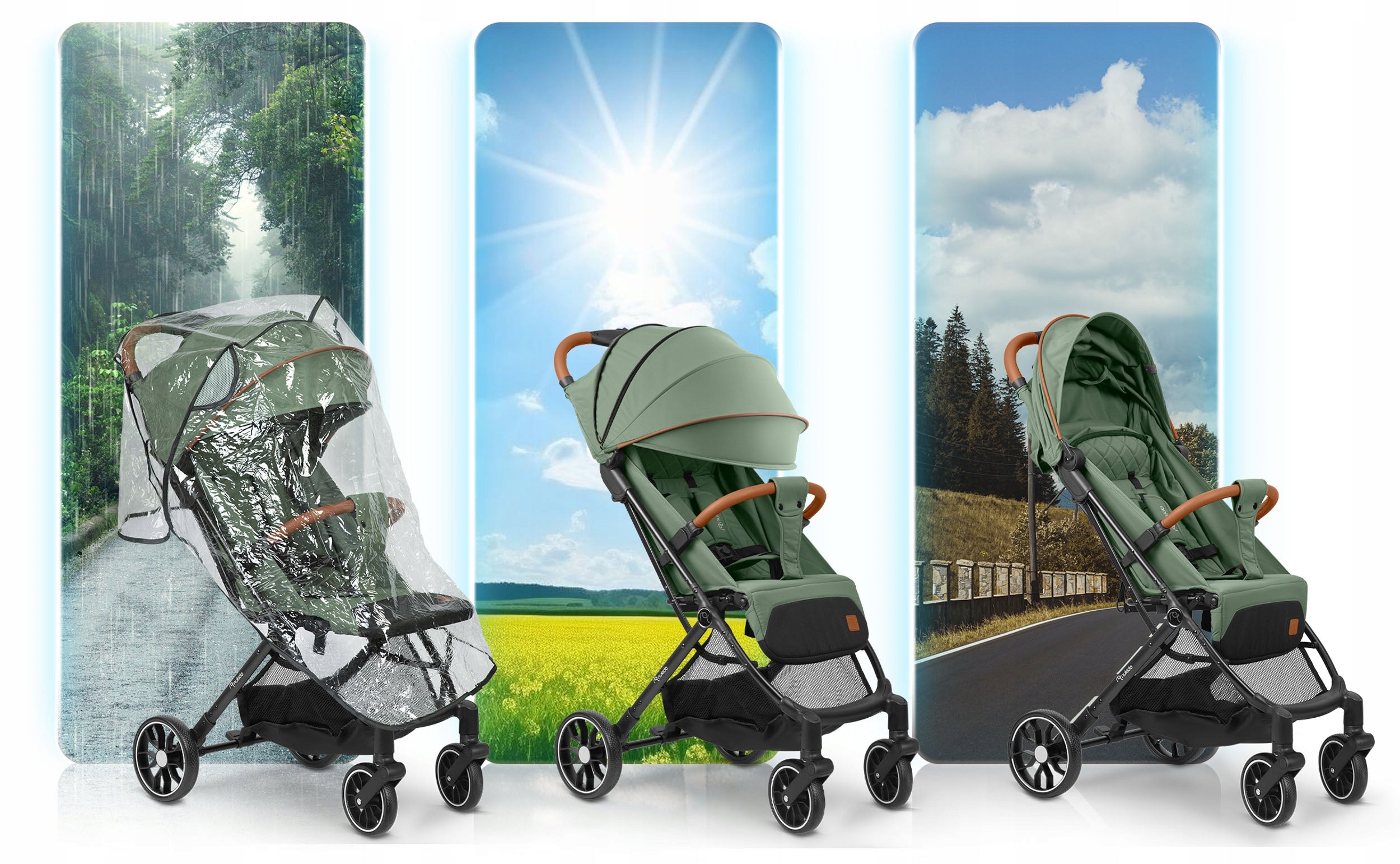 Stroller folding lightweight stroller large wheels Nukido Manufacturer code 716005