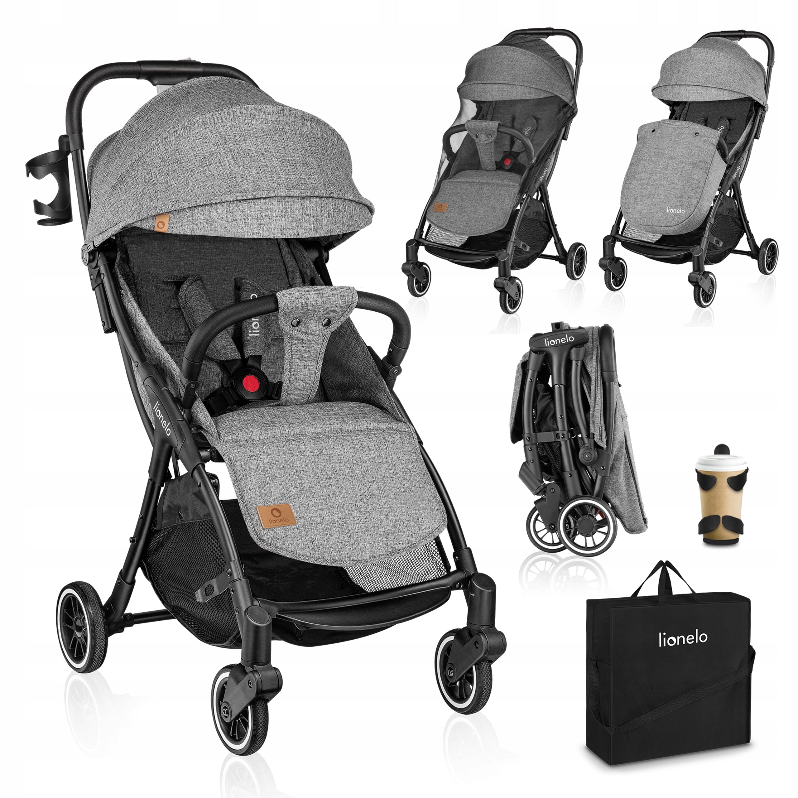 Stroller for airplane light + Bag Lionelo JULIE ONE