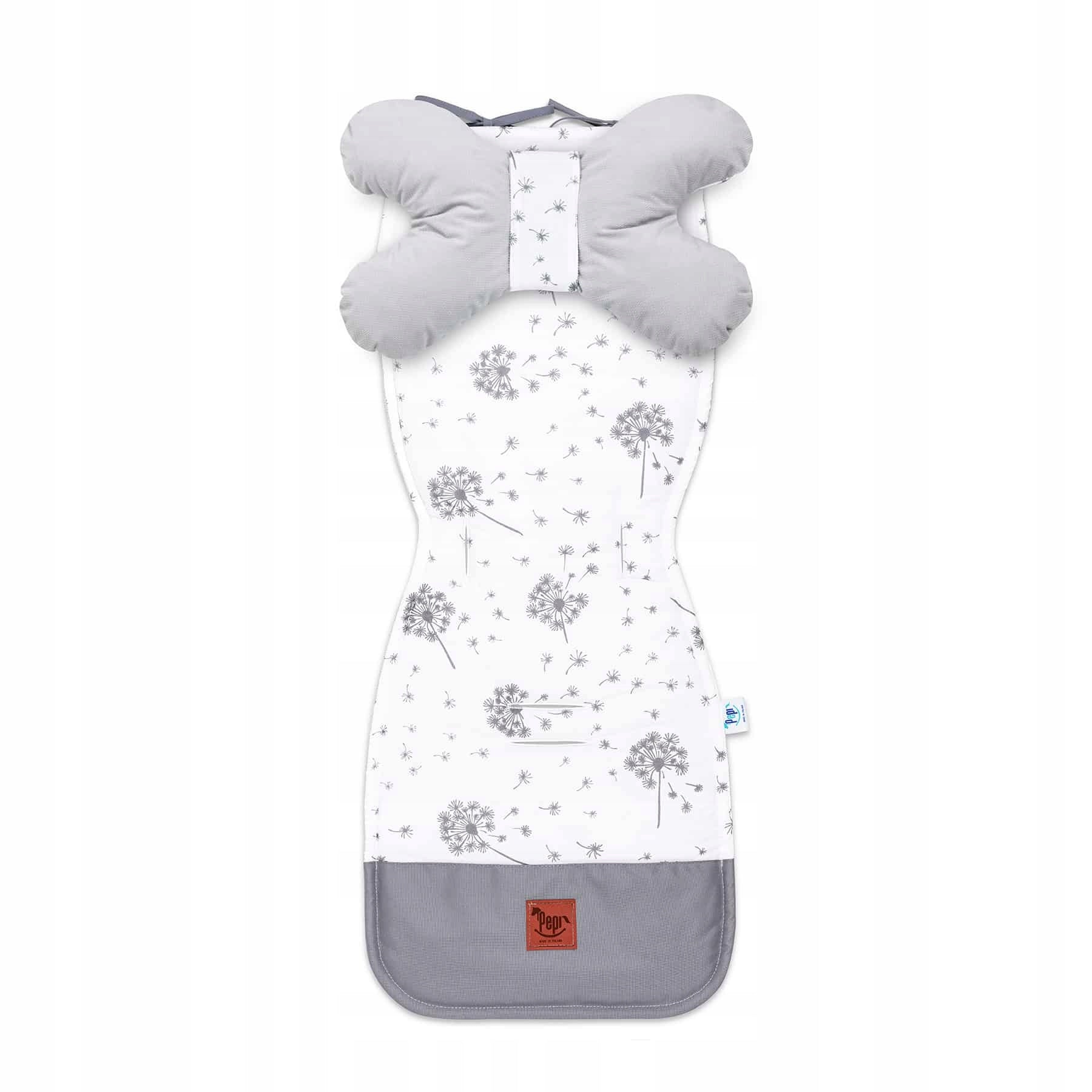 Stroller insert with pillow set breathable velvet grey Medical device no