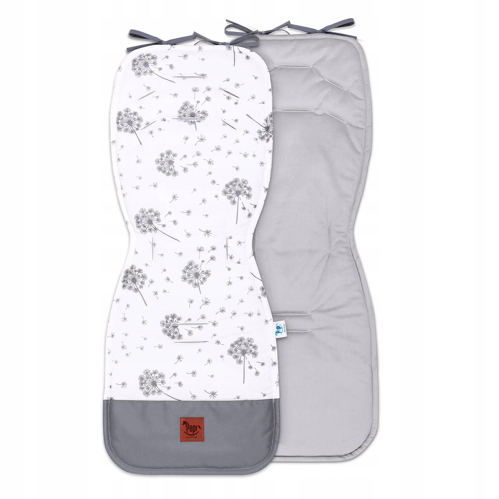 Stroller insert with pillow set breathable velvet grey Packaging status original