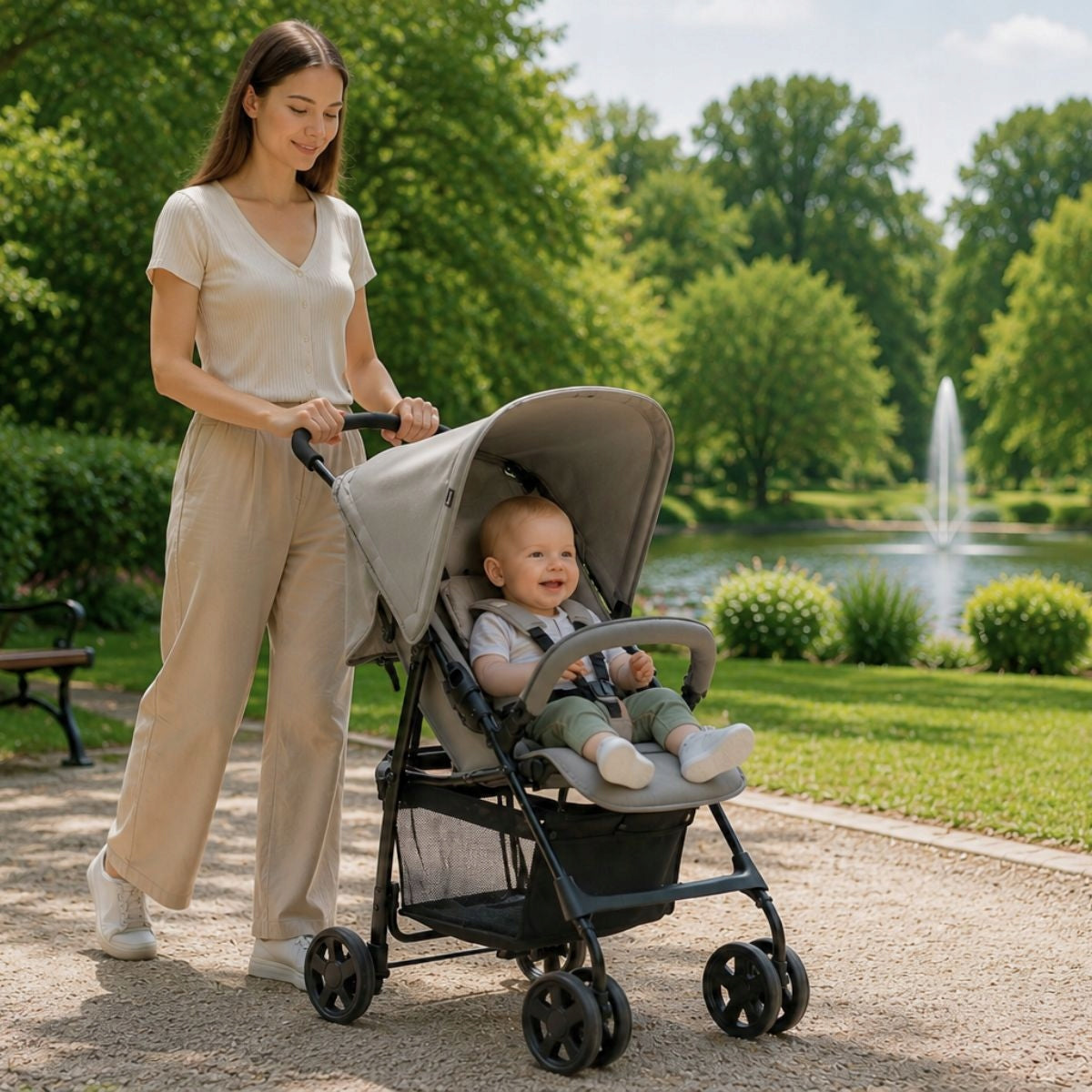 Stroller stroller lightweight folding Hauck Sport folding backrest Packaging status original