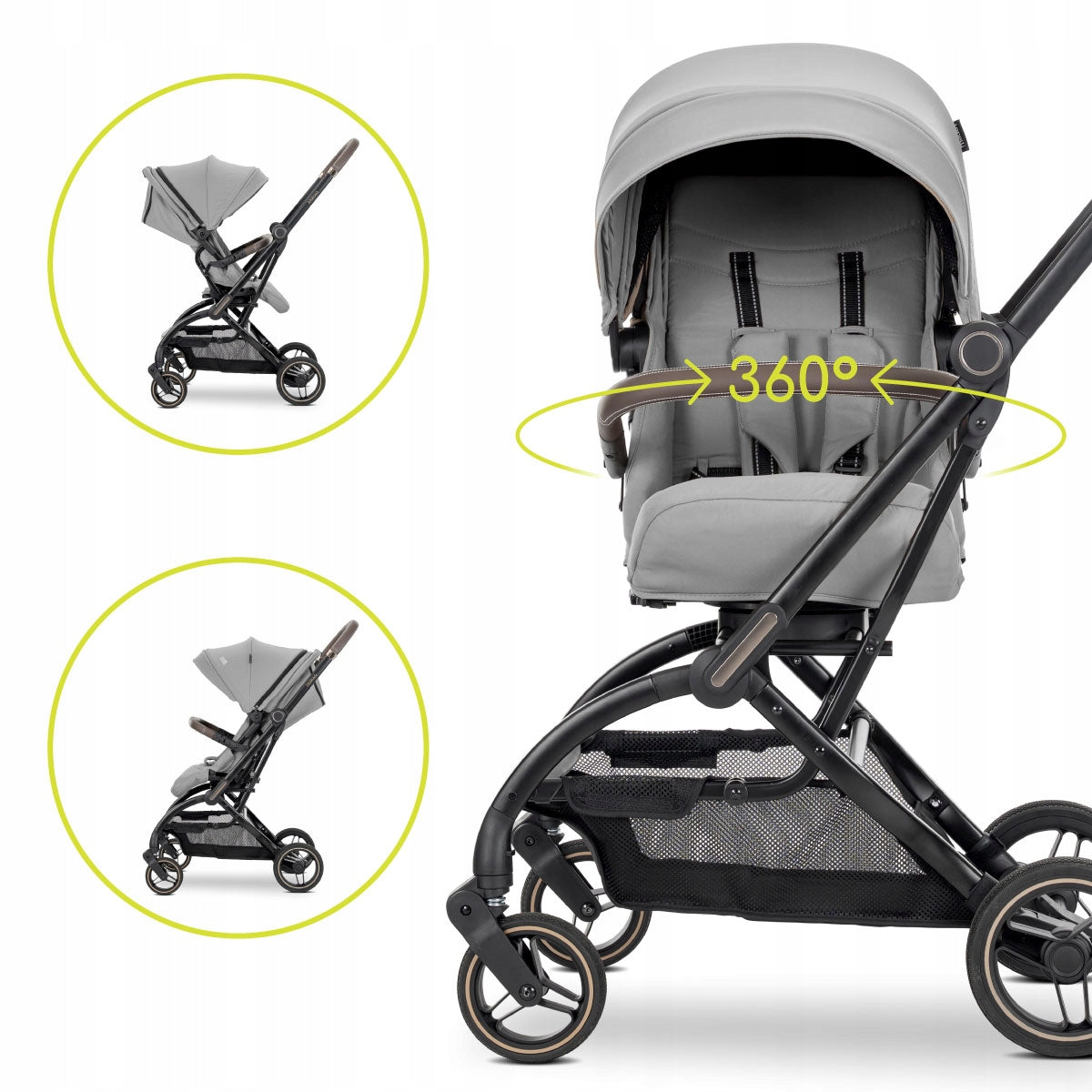Stroller swivel stroller up to 22kg front rear Lorelli Makaya Manufacturer code 10022082506