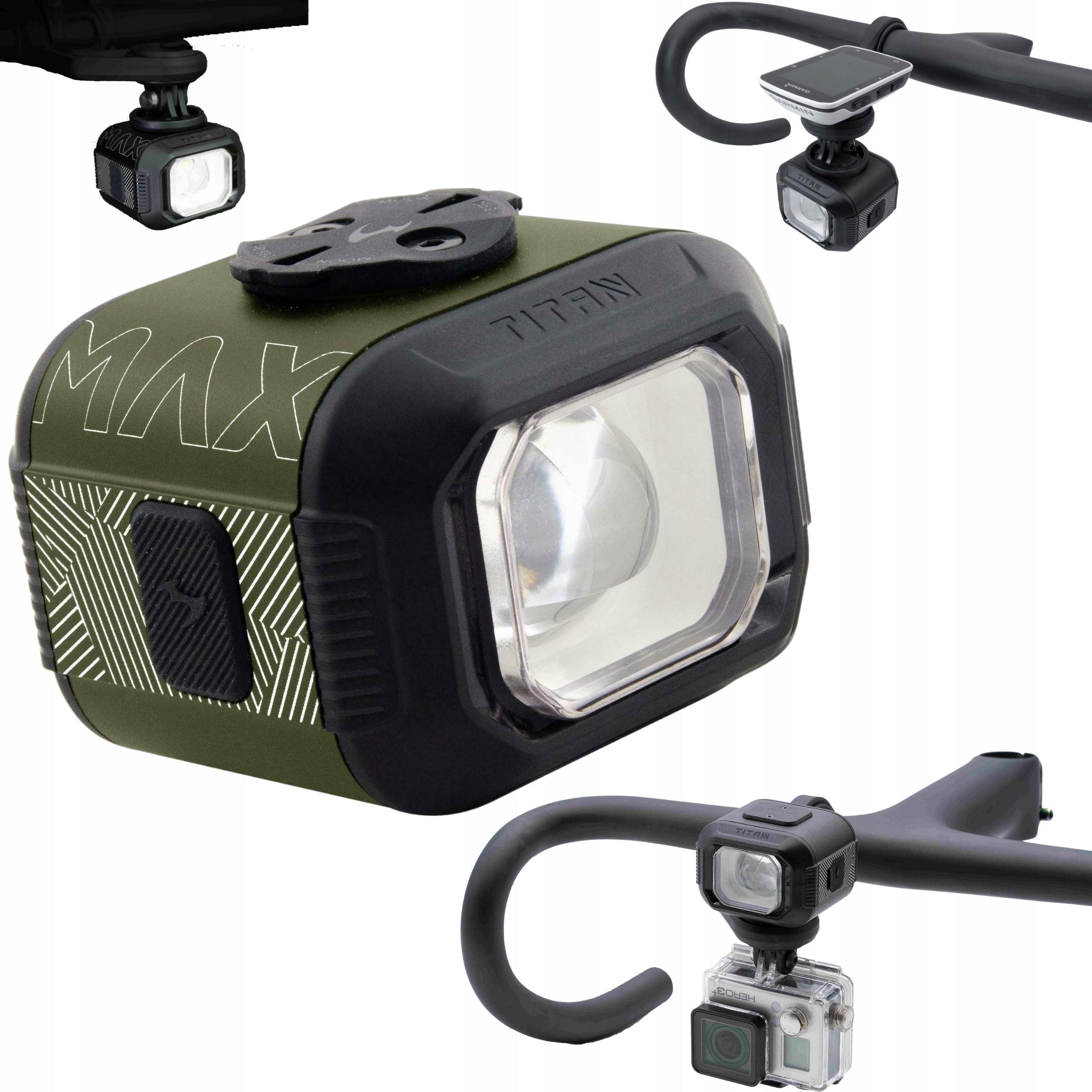 Strong Bike Light Moon TITAN MAX 1700 lm USB Army Green Manufacturer code 4897029988084