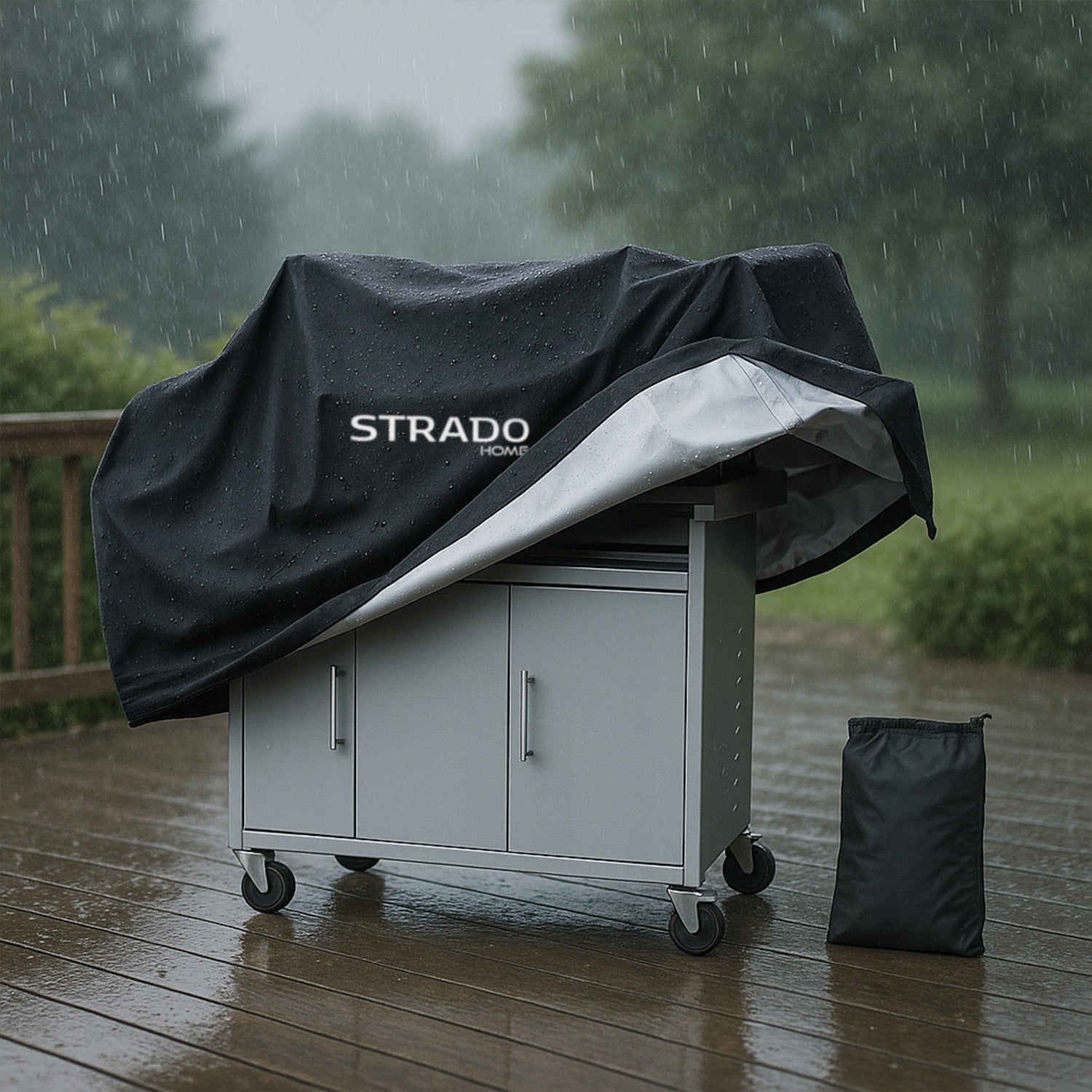 Strong Cover Tarpaulin Grill Outdoor Furniture Waterproof 170x60x117 XL Manufacturer Strado