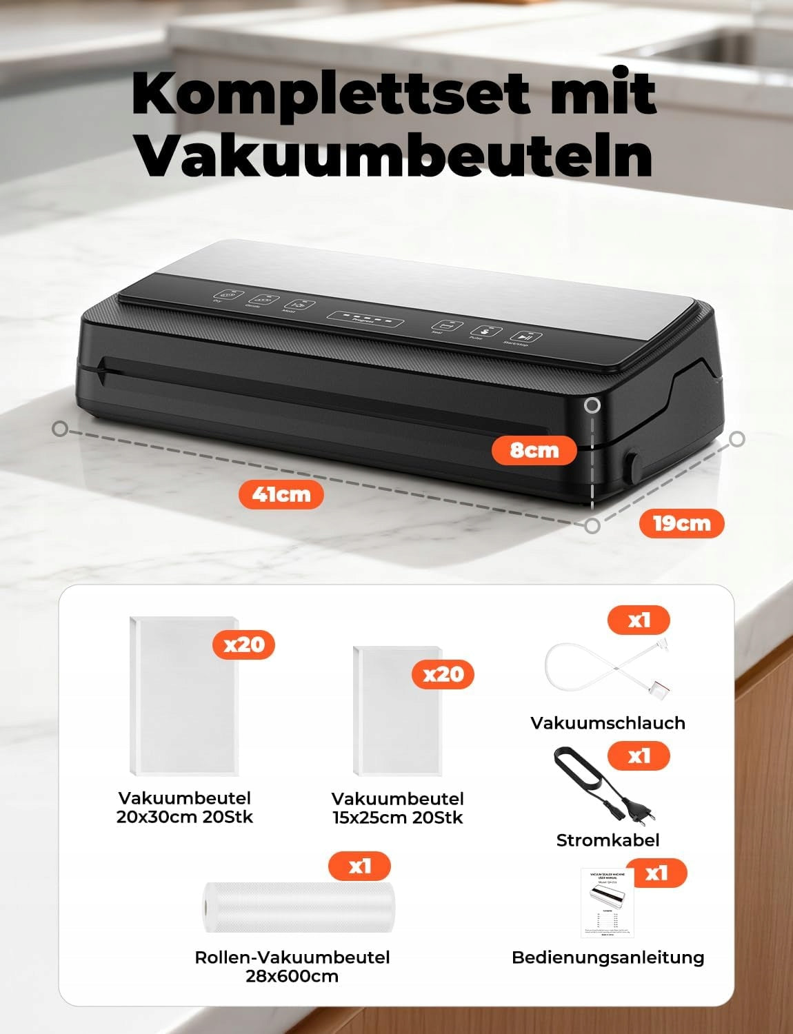 Strong Vacuum Welding Machine Packing Machine 110W Knife Foils Hose For Container Manufacturer code ZGRZEWARKA PRÓŻNIOWA DO ŻYWNOŚCI 110W M2
