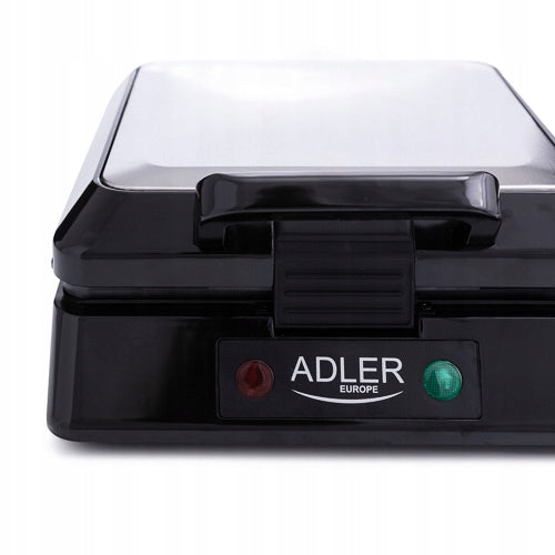 Strong Waffle Iron 4 Large Waffles Crispy Fluffy XXL 1500W Adler AD 3036 Packaging status original