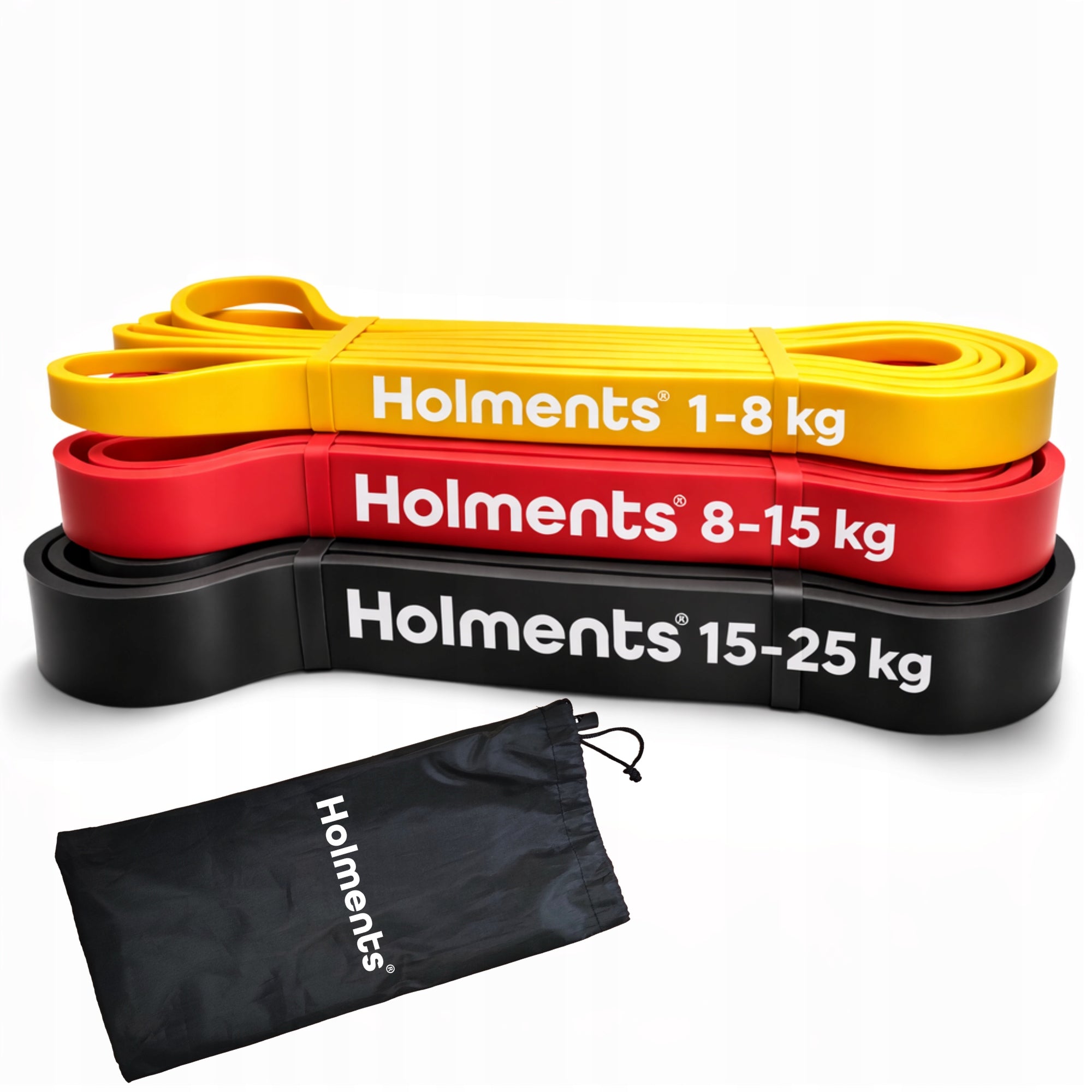 Strong exercise rubbers (from 1 to 25 KG) | solid training rubbers 3 PCS