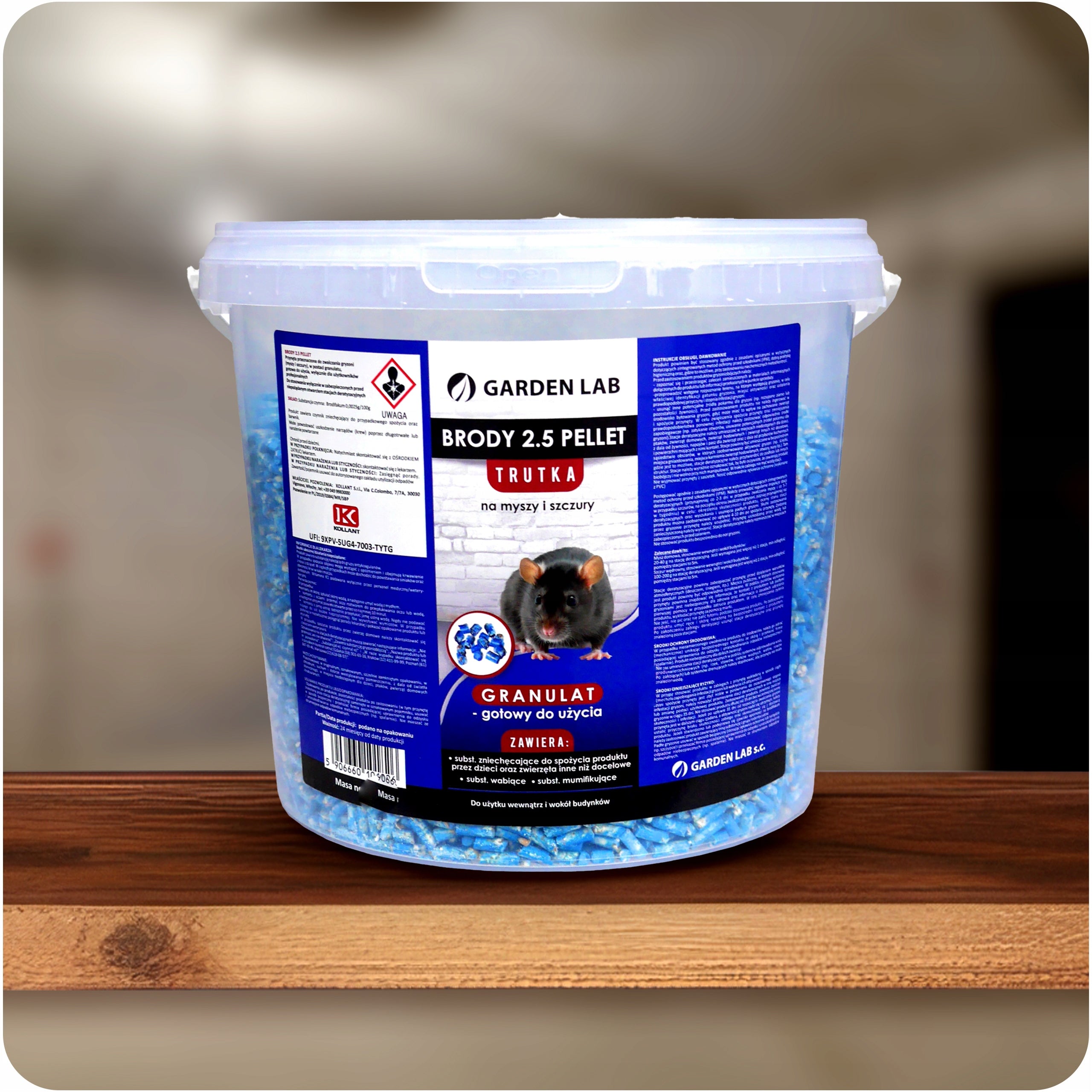 Strong poison for rat mice rodent granules 1 KG ultra center Brand Garden Lab