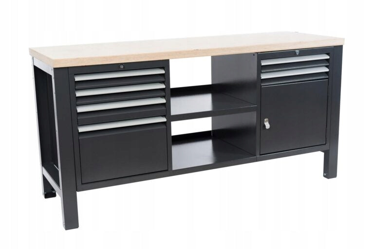 Strong workbench locksmith cabinet board for garage -COLORS variants Brand MSI Gwarancja