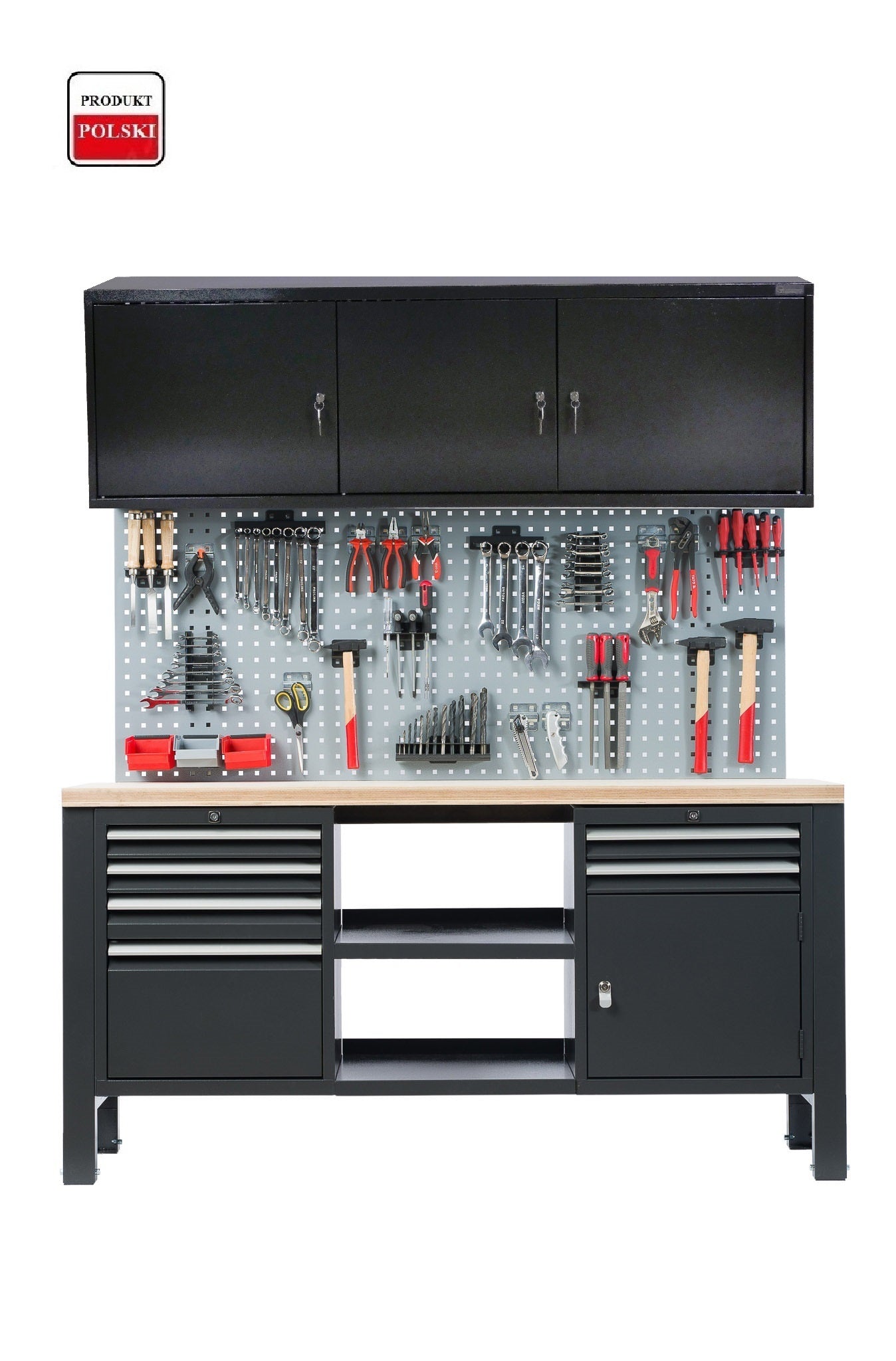 Strong workbench locksmith cabinet board for garage -COLORS variants