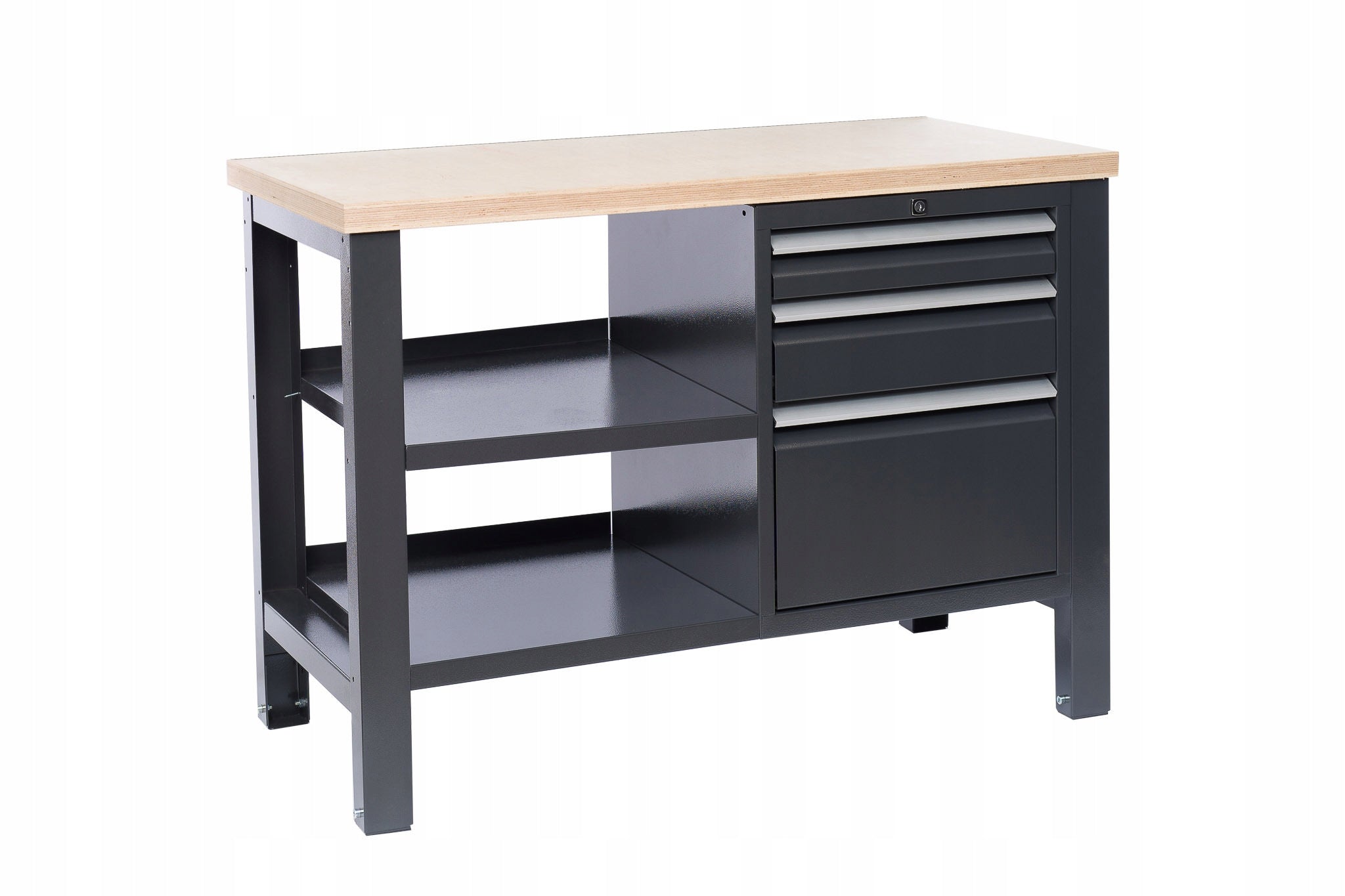 Strong workbench, worktop 120cm, plywood 4cm, POLISH MANUFACTURER EAN (GTIN) 5904966032110