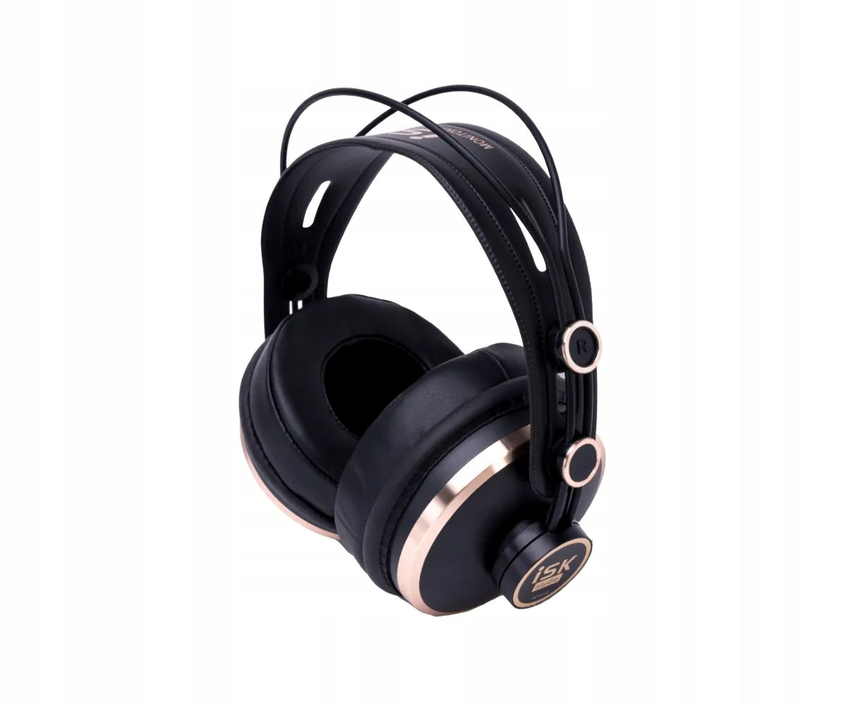 Studio On-Ear Headphones ISK HD9999 MiniJack 3,5 mm/6.3 mm Case Black