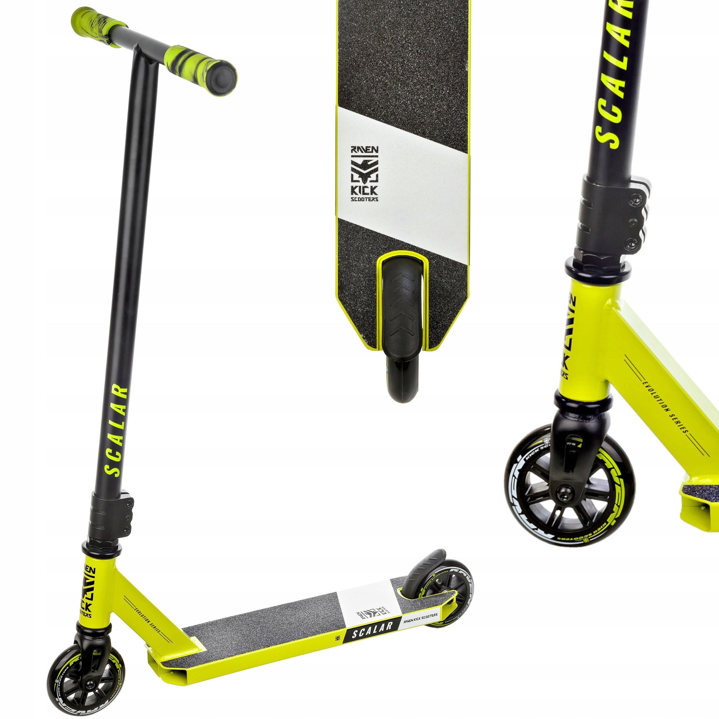 Stunt Scooter RAVEN Evolution Scalar Lime 100mm