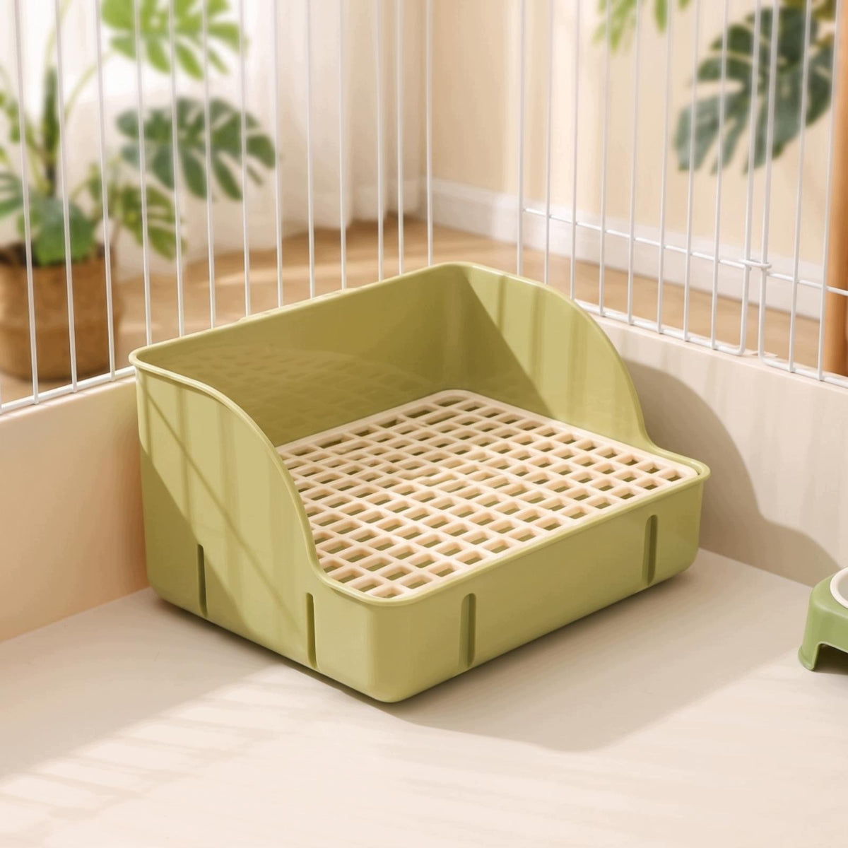 Sturdy Rabbit Litter Tray with Grid Smooth Rabbit Plastic Bottom Gri a Manufacturer code 10664114092