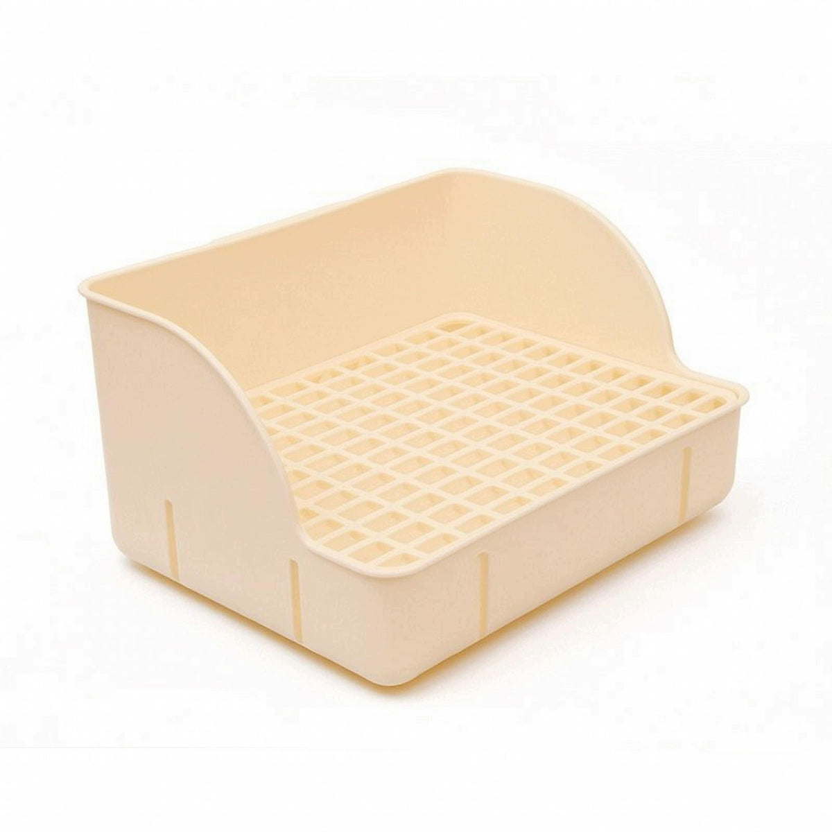 Sturdy Rabbit Litter Tray with Smooth Rabbit Litter Box Plastic Bottom Grid