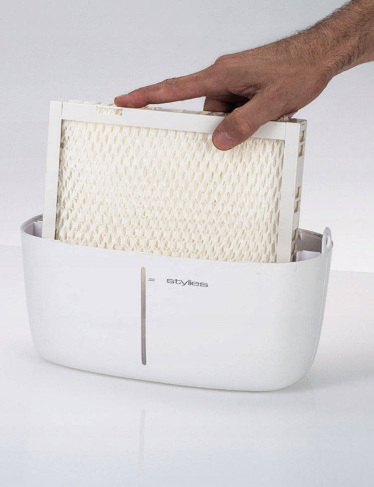 Stylies Alaze evaporative air humidifier, freebie included! Brand Stylies