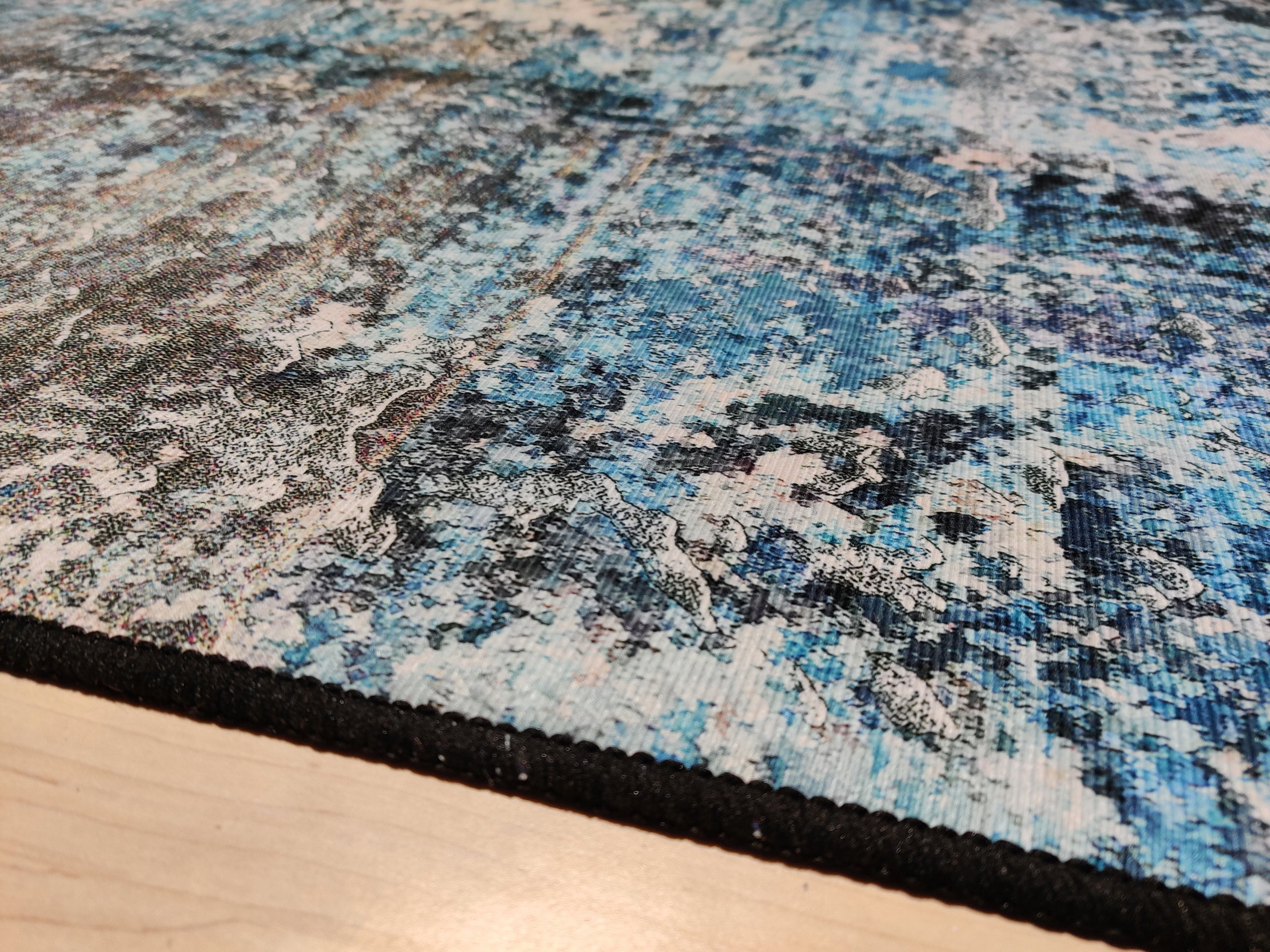 Stylish Carpet Fancy 160x230 Modern Stone Blue Brown Glamour Thickness 8 mm