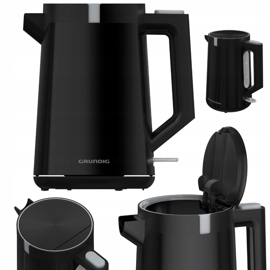 Stylish ELECTRIC KETTLE Grundig WK 5320L 2200W 1,7l BLACK