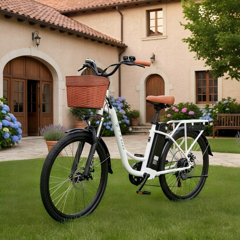 Stylish Men's/Women's Electric Bikes TTGO YY-26ST 250W 14.5AH 75KM EU Frame size bigger