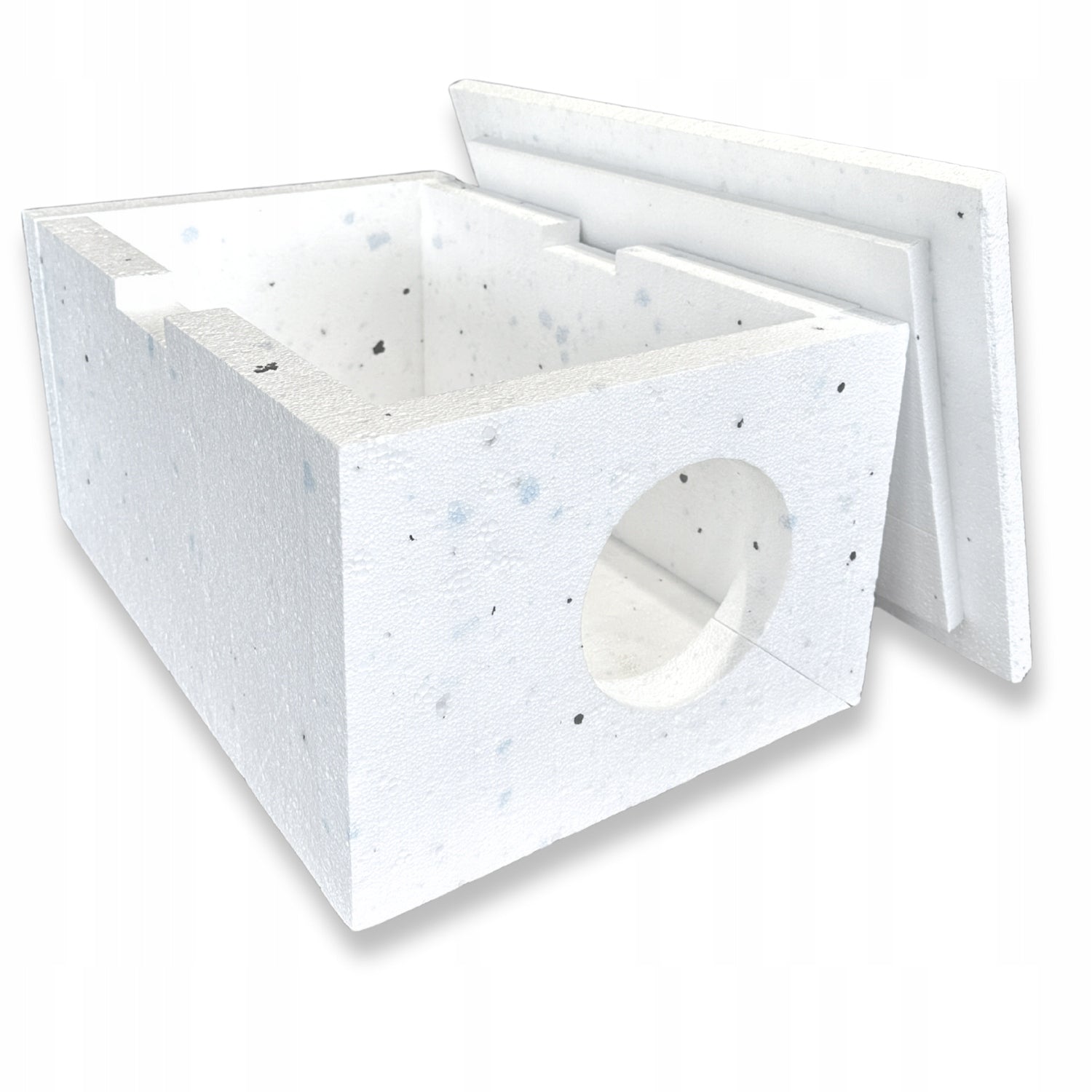 Styrofoam CAT booth COTTAGE WARM box 59 x 39 x 30 cm outside Packaging status original