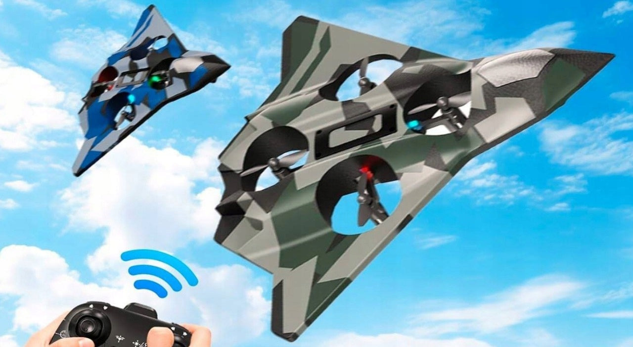 Styrofoam RC Remote Controlled Aircraft – LED, 360° Rotation Brand click4TOYS