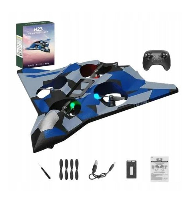 Styrofoam RC Remote Controlled Aircraft – LED, 360° Rotation