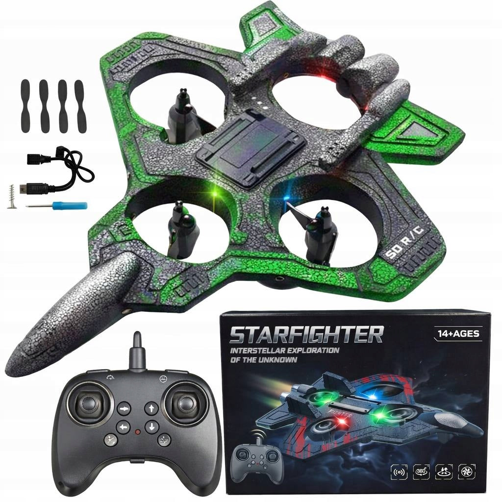 Styrofoam RC aircraft – remote control, LED, 360° Manufacturer code Samolot RC styropianowy