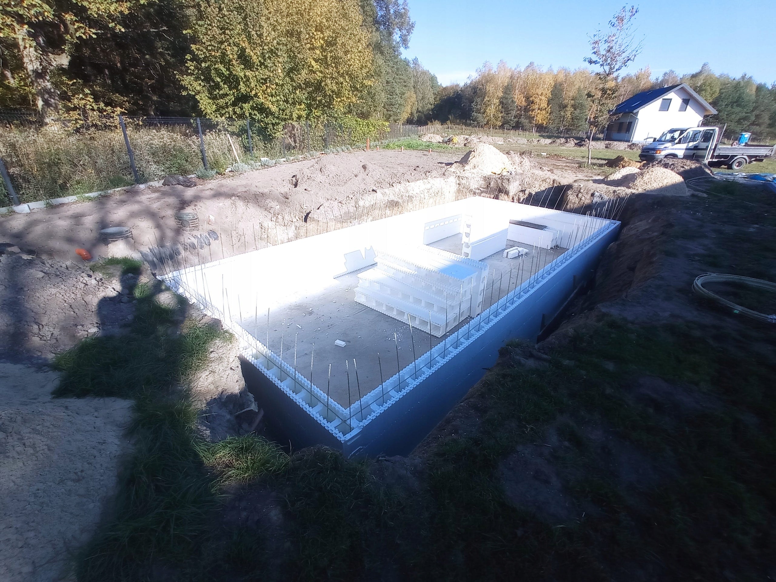 Styrofoam blocks for pool construction 9x4x1,5m HIRSCH Porozell POWER S Length 1000 cm