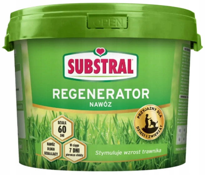Substral Lawn Fertilizer Regenerator 5kg 60 days PREMIUM granules up to 500m²
