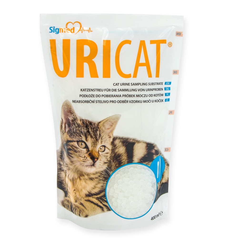 Substrate litter for urine collection from cats Uricat set of 4 (4 x260g)