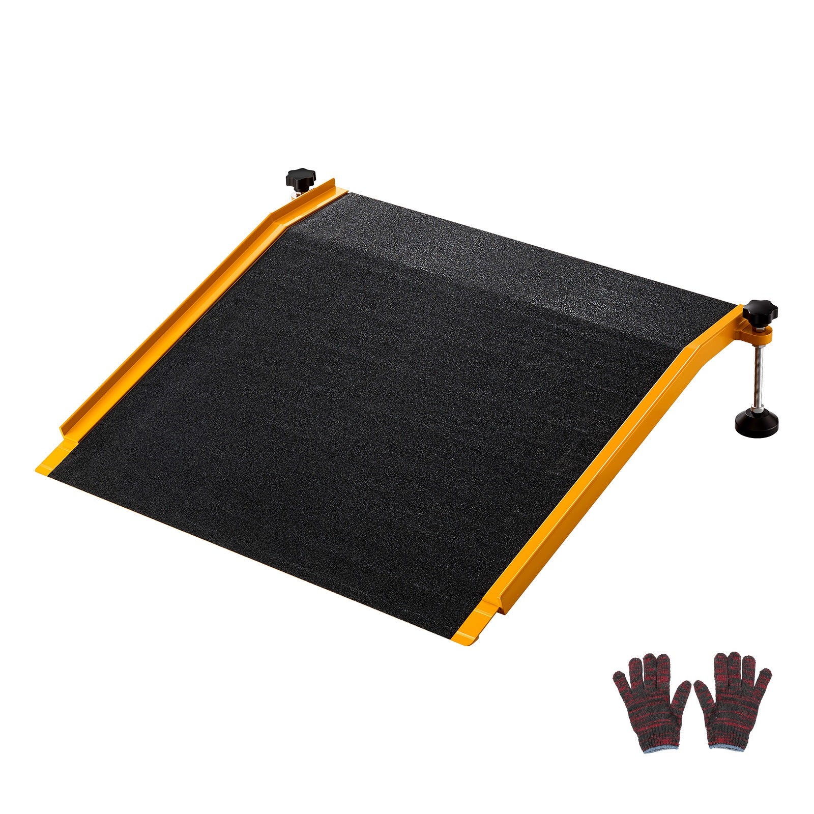SucceBuy Aluminum Threshold Ramp 67x81CM Load Capacity 181,4KG Non-Slip