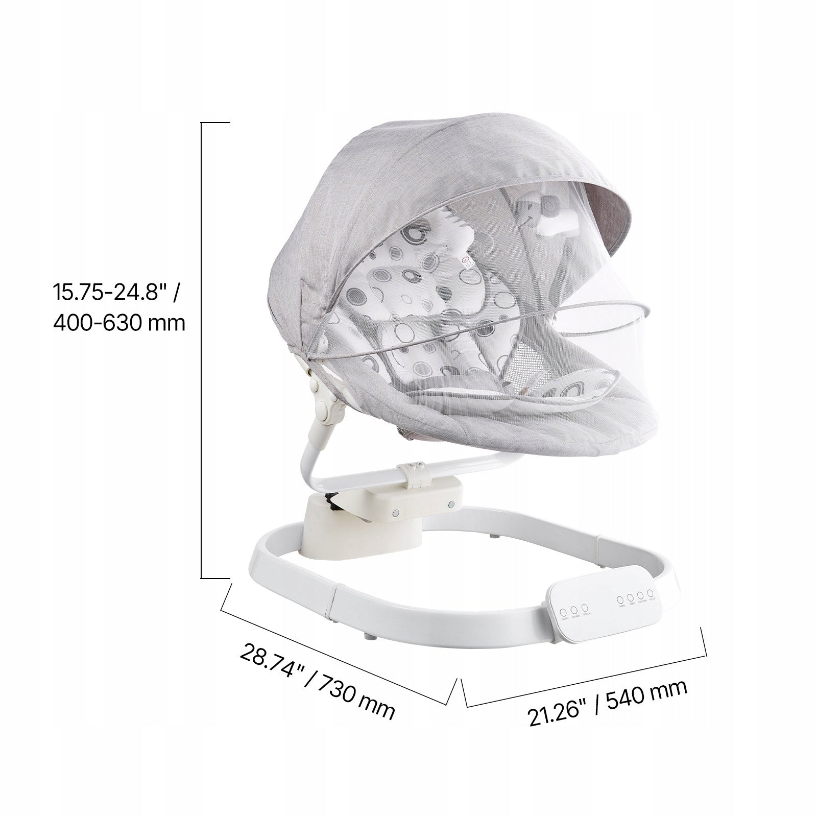 SucceBuy Baby Swing with IMD Touch Screen and Remote Control and Bluetooth Brand SucceBuy