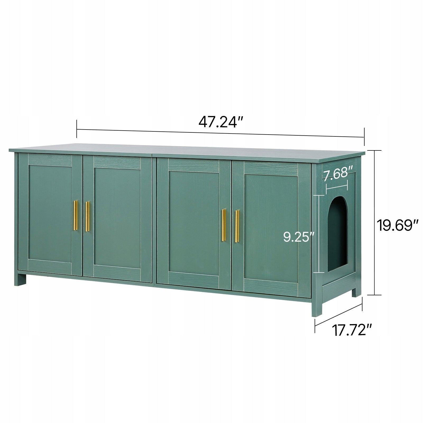 SucceBuy Cat Cuvette Cabinet Wooden 120x45x50CM Green Manufacturer code JSDMMSPWQ472