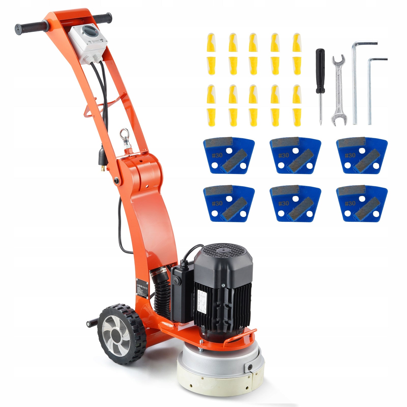 SucceBuy Concrete Floor Grinder 2200W 1430RPM 3KM Guided