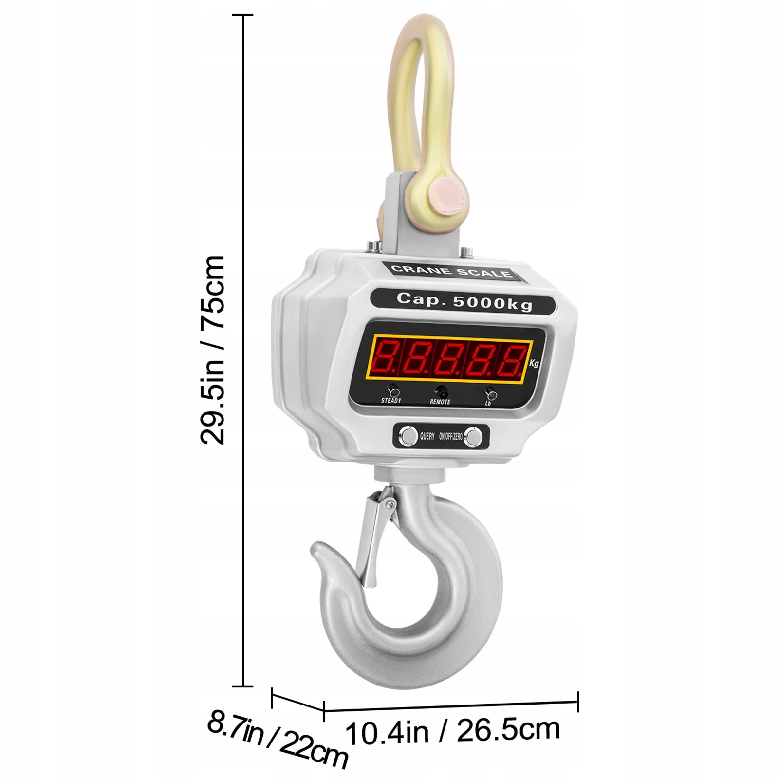 SucceBuy Digital Crane Scale 26,5x22x75CM Which Can Hold 5000KG EAN (GTIN) 8721334051156
