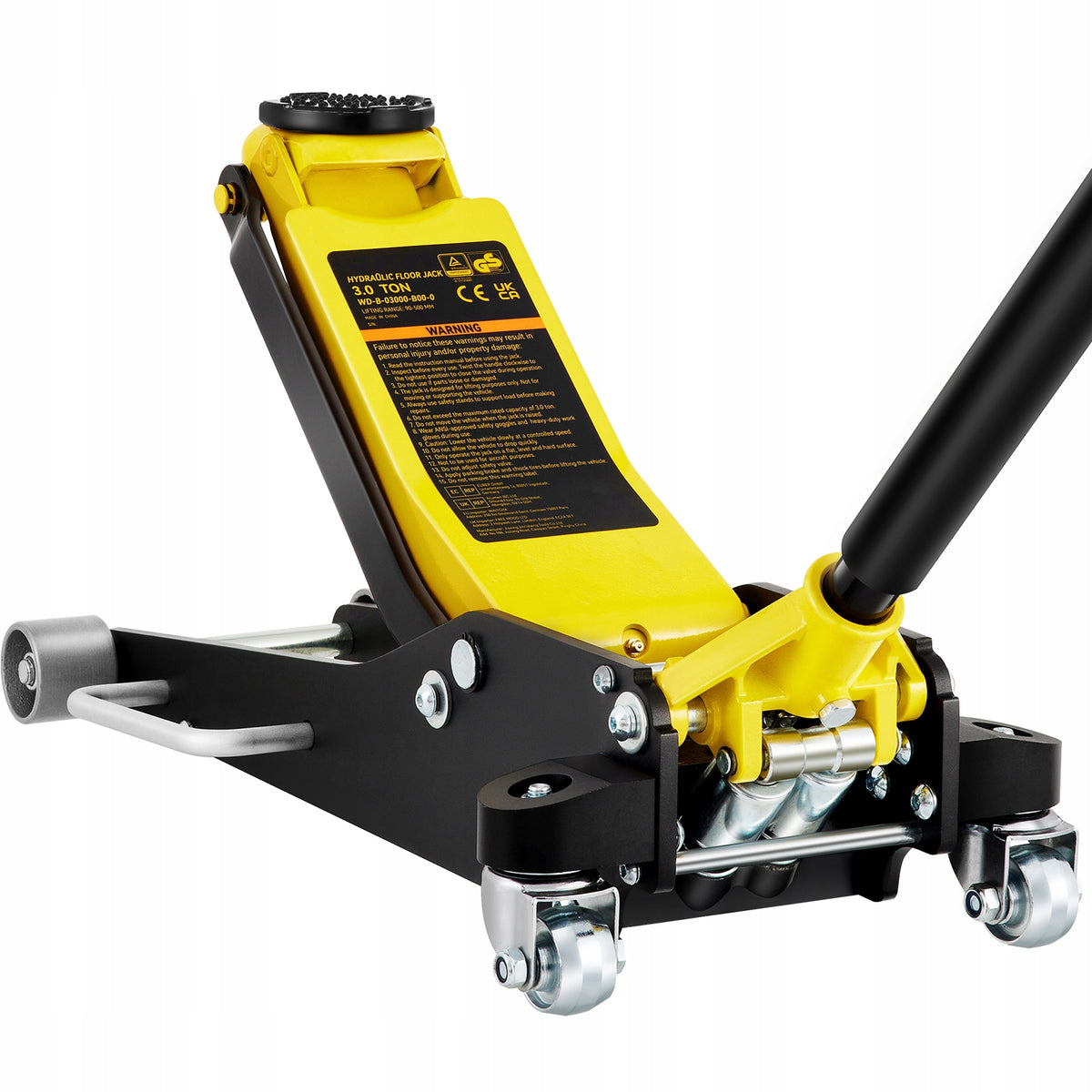 SucceBuy Floor Lift Low Profile Load Capacity 3T Aluminium And Steel Minimum lifting height 90 mm