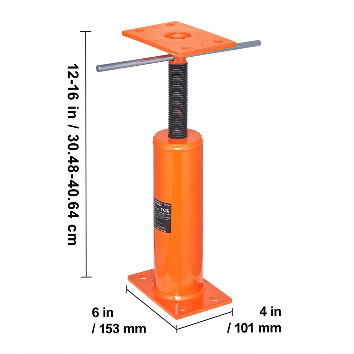 SucceBuy Floor Lift Max Load Capacity 4399,85KG Durable Steel Maximum lifting height 406 mm