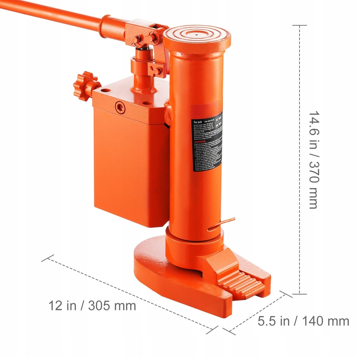 SucceBuy Hydraulic Car Lift 305x140x370MM Lifting Capacity 5T/10T Maximum lifting height 570 mm