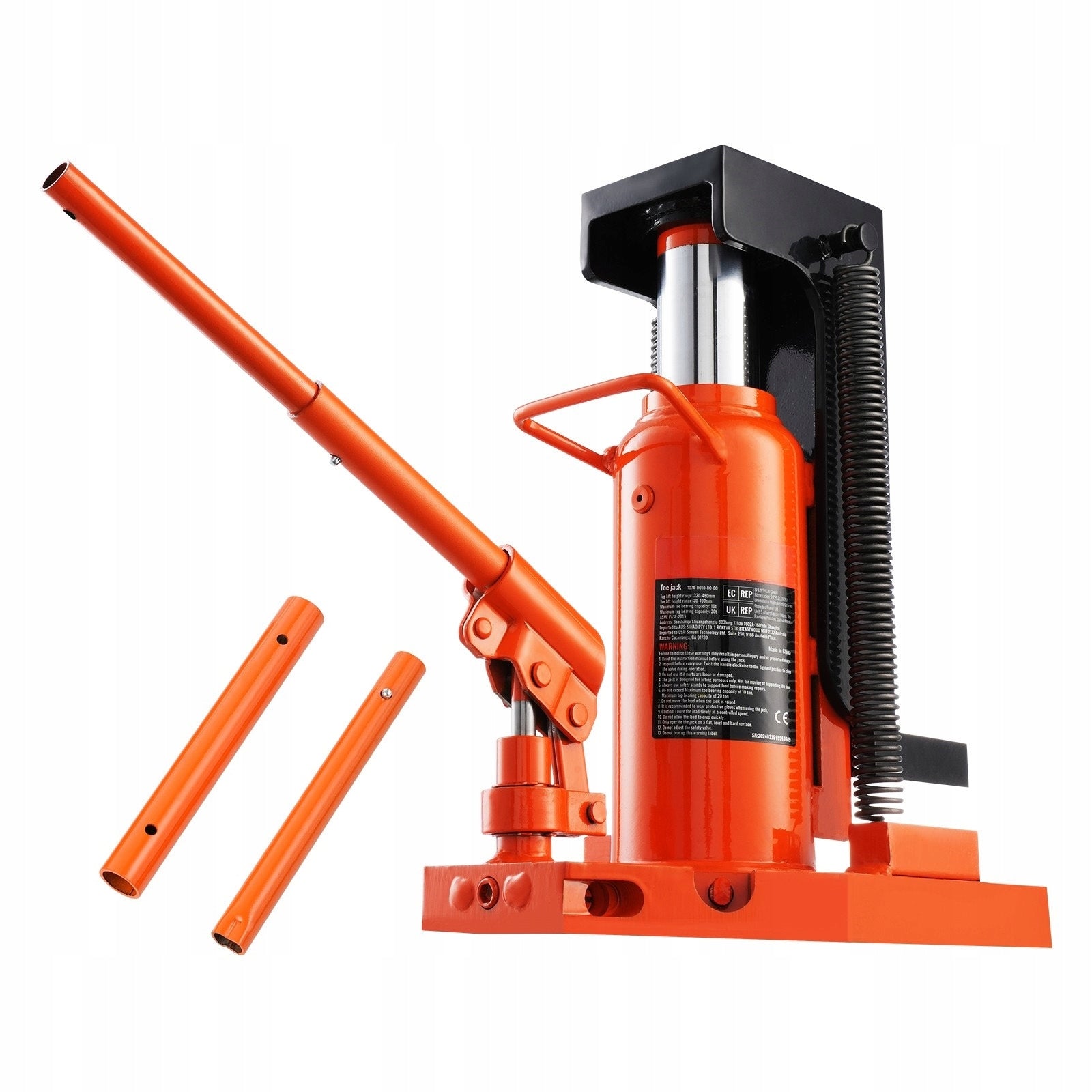 SucceBuy Hydraulic Lift Lifting Capacity Top 20T/ Fingers 10T For Car