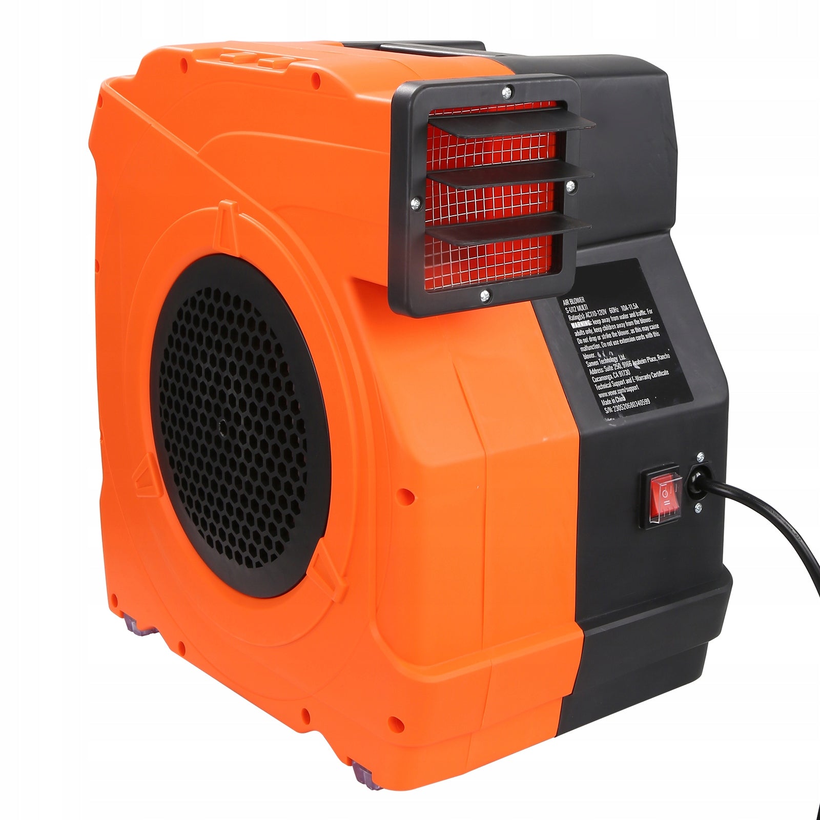 SucceBuy Inflatable Blower 3100 RPM 1100W 770 M³/H IP24 2 Gear Kind Inflatable