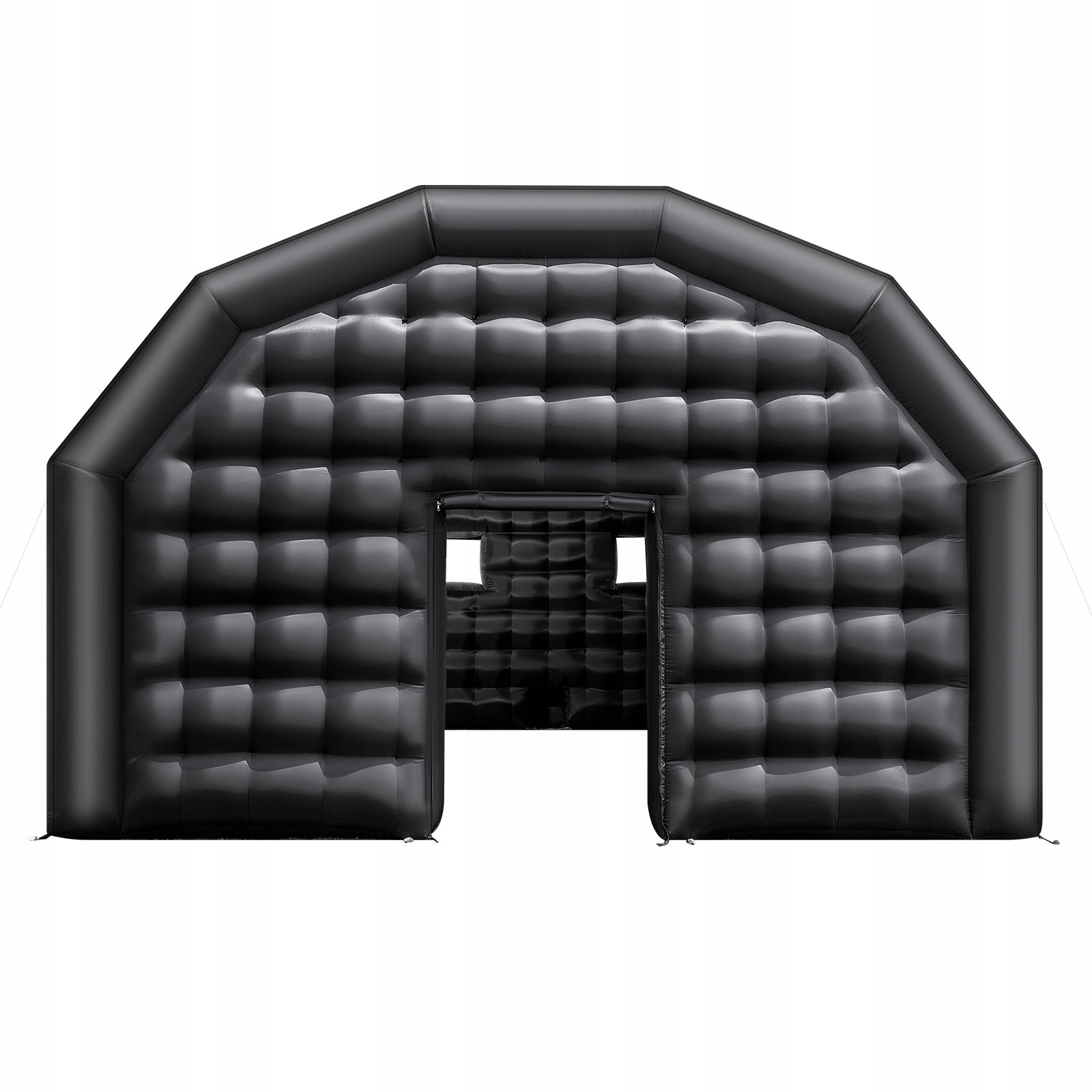 SucceBuy Inflatable Tent Black 8x6x4M With Blower 1100W And 2 Windows Brand SucceBuy