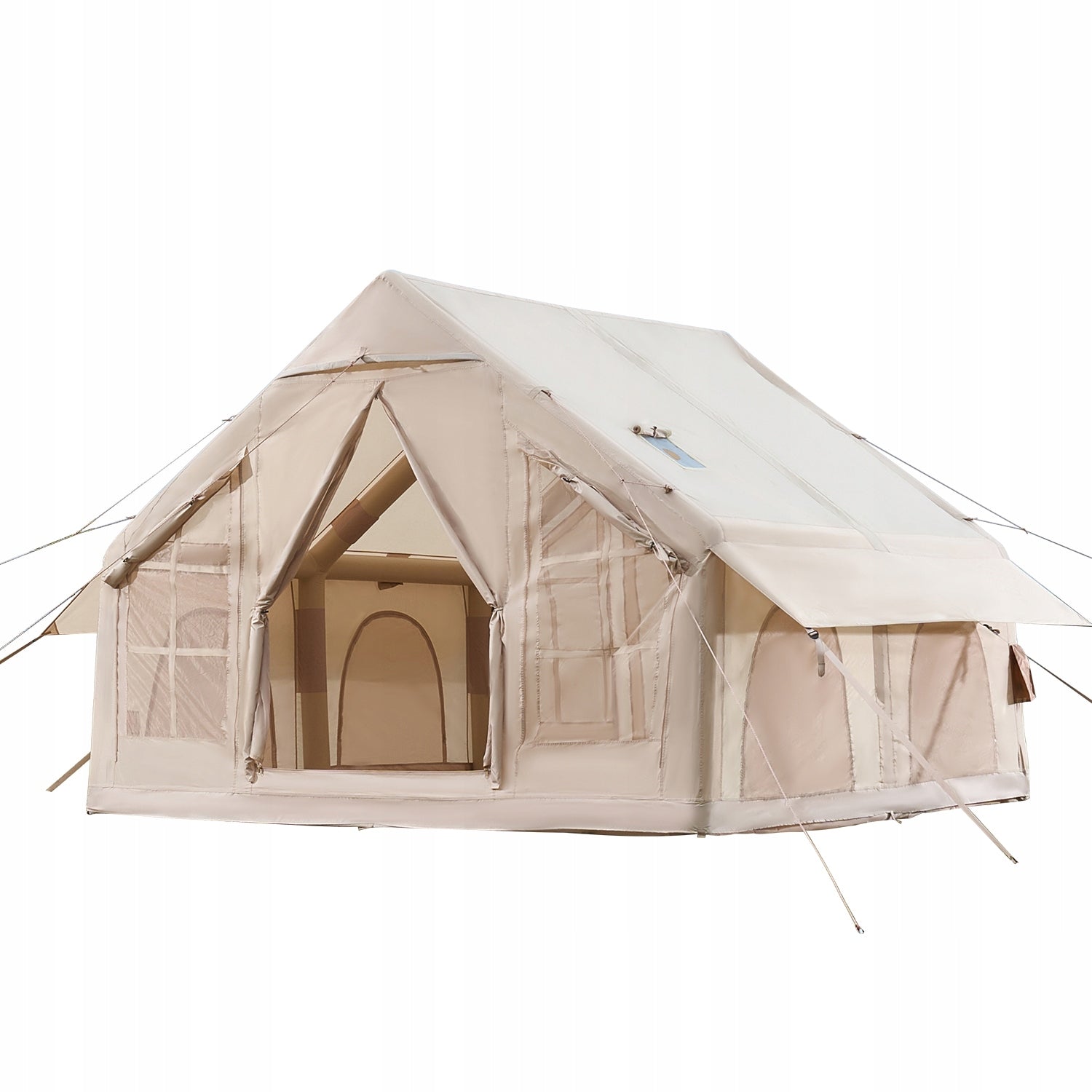 SucceBuy Inflatable Tent With Pump 3x2x2.3M 4-6 Person Oxford Fabric Model ZJTM1360
