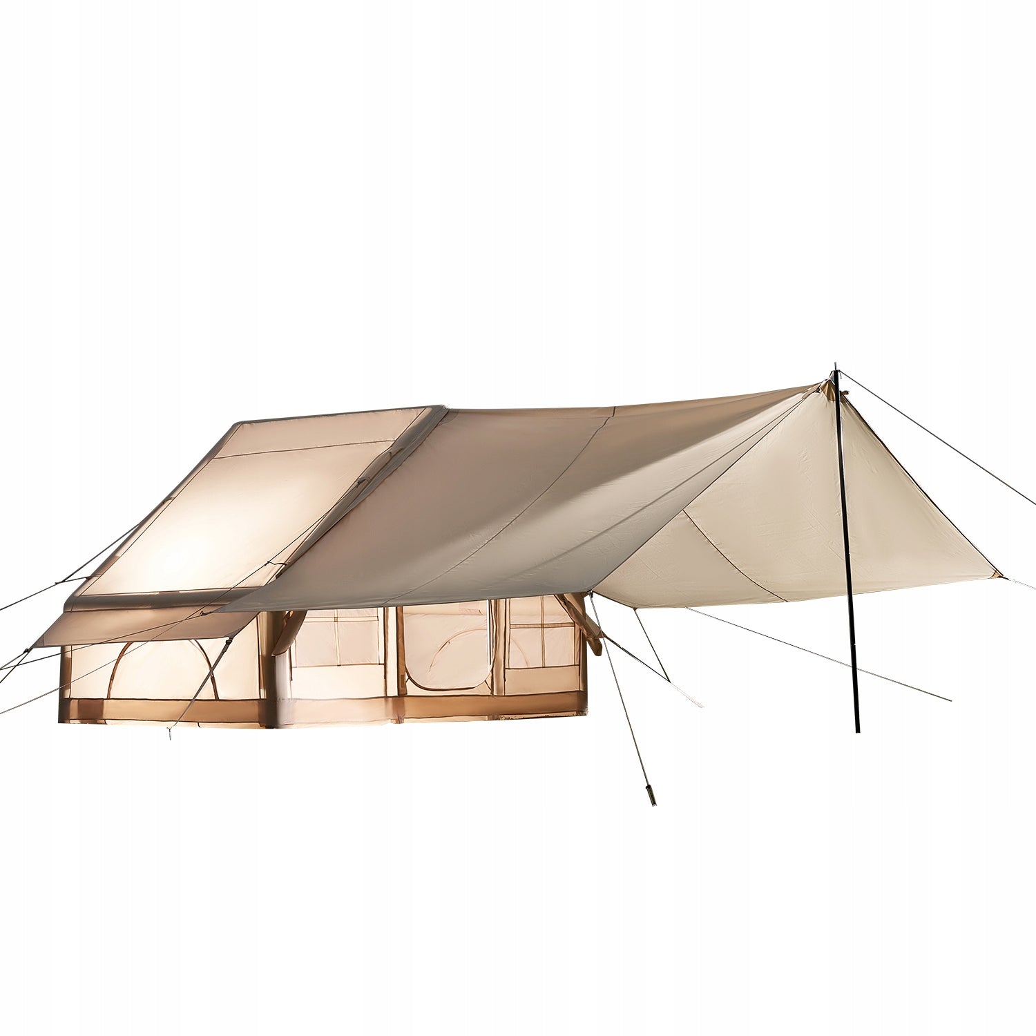 SucceBuy Inflatable Tent With Pump 3x2x2M 3-5 Person Oxford Fabric Brand no brand