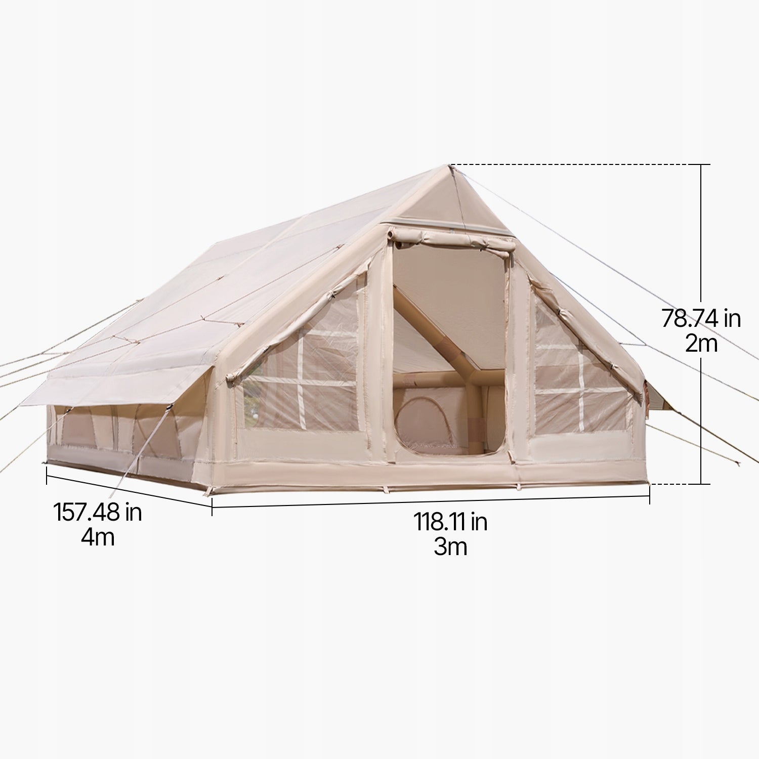 SucceBuy Inflatable Tent With Pump 4x3x2M 5-8 People Oxford Fabric Manufacturer code KJZP