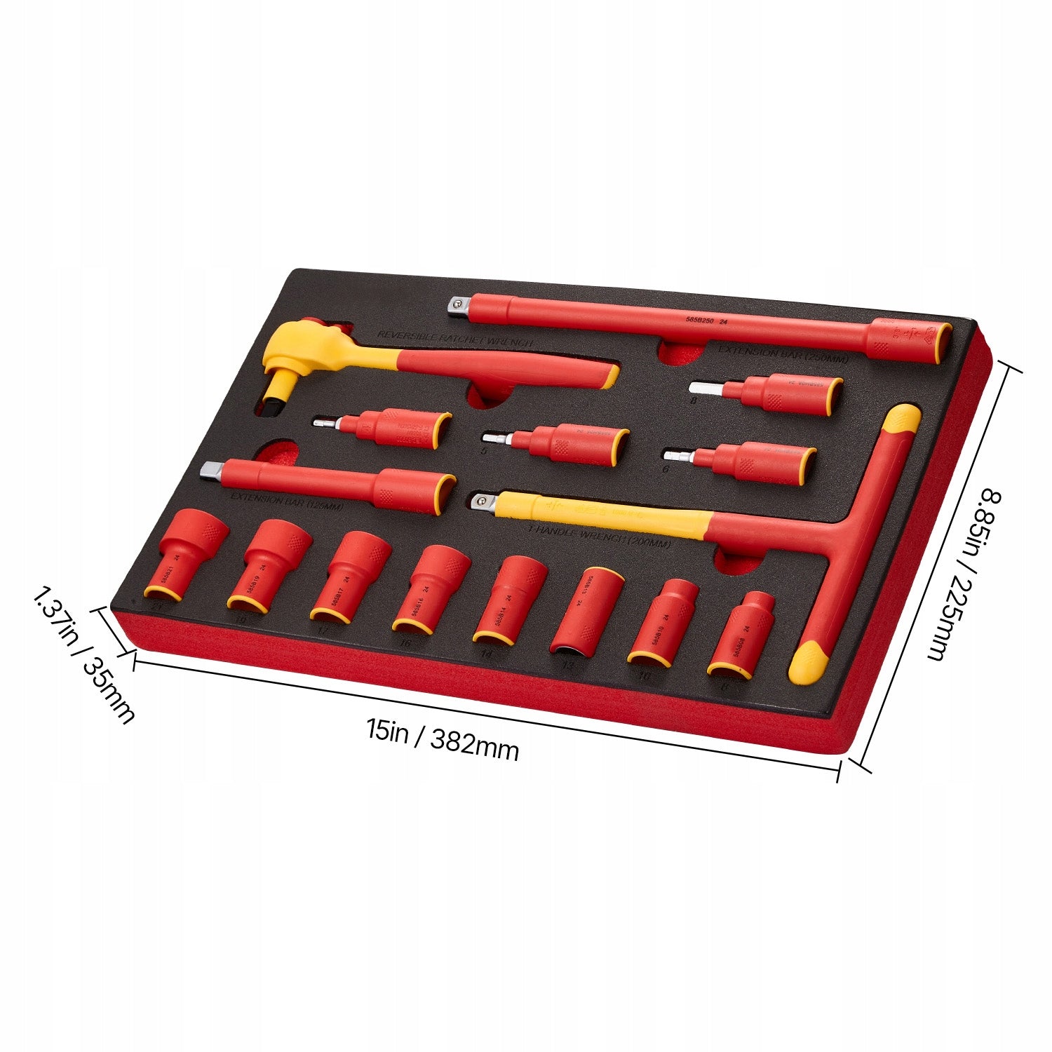 SucceBuy Insulated Wrench Set 16Pcs For Device Repair Reduction Brand no brand
