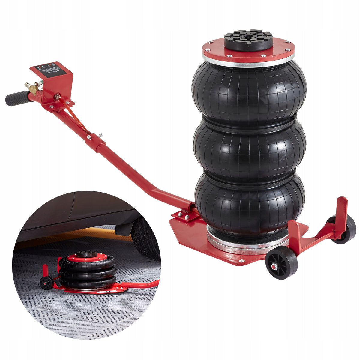 SucceBuy Pneumatic Lift 3T Lift Height 140-450MM Ice Cream Minimum lifting height 140 mm