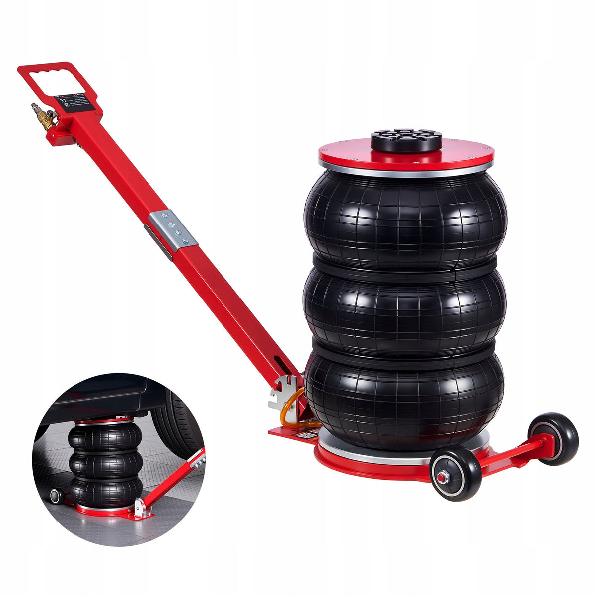 SucceBuy Pneumatic Lift Load Capacity 5T Lifting Height 14 – 46,4CM