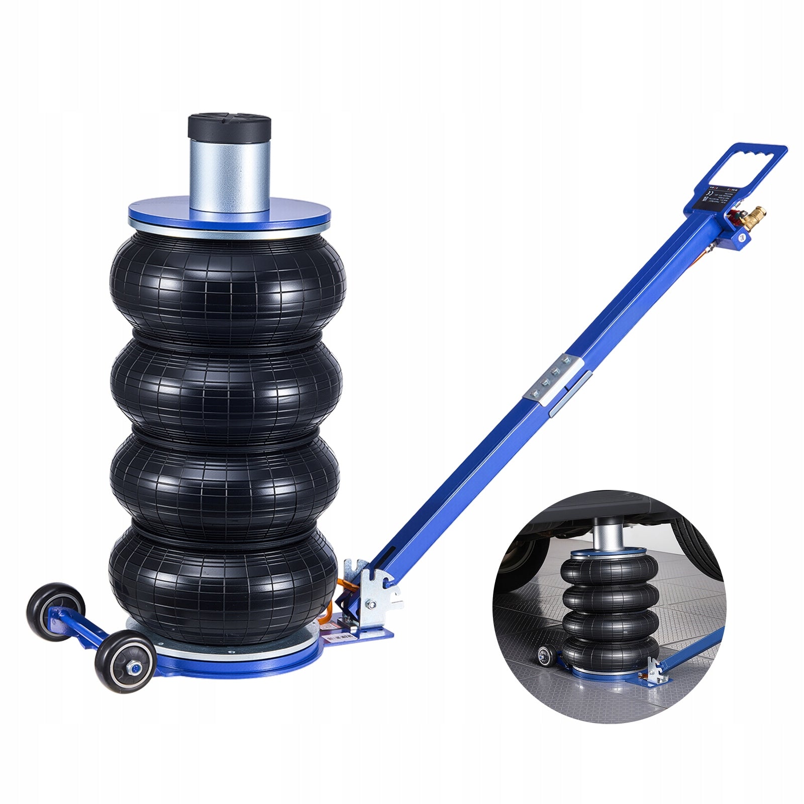 SucceBuy Pneumatic Lift Load Capacity 6T 17-58,3CM Safe Lowering