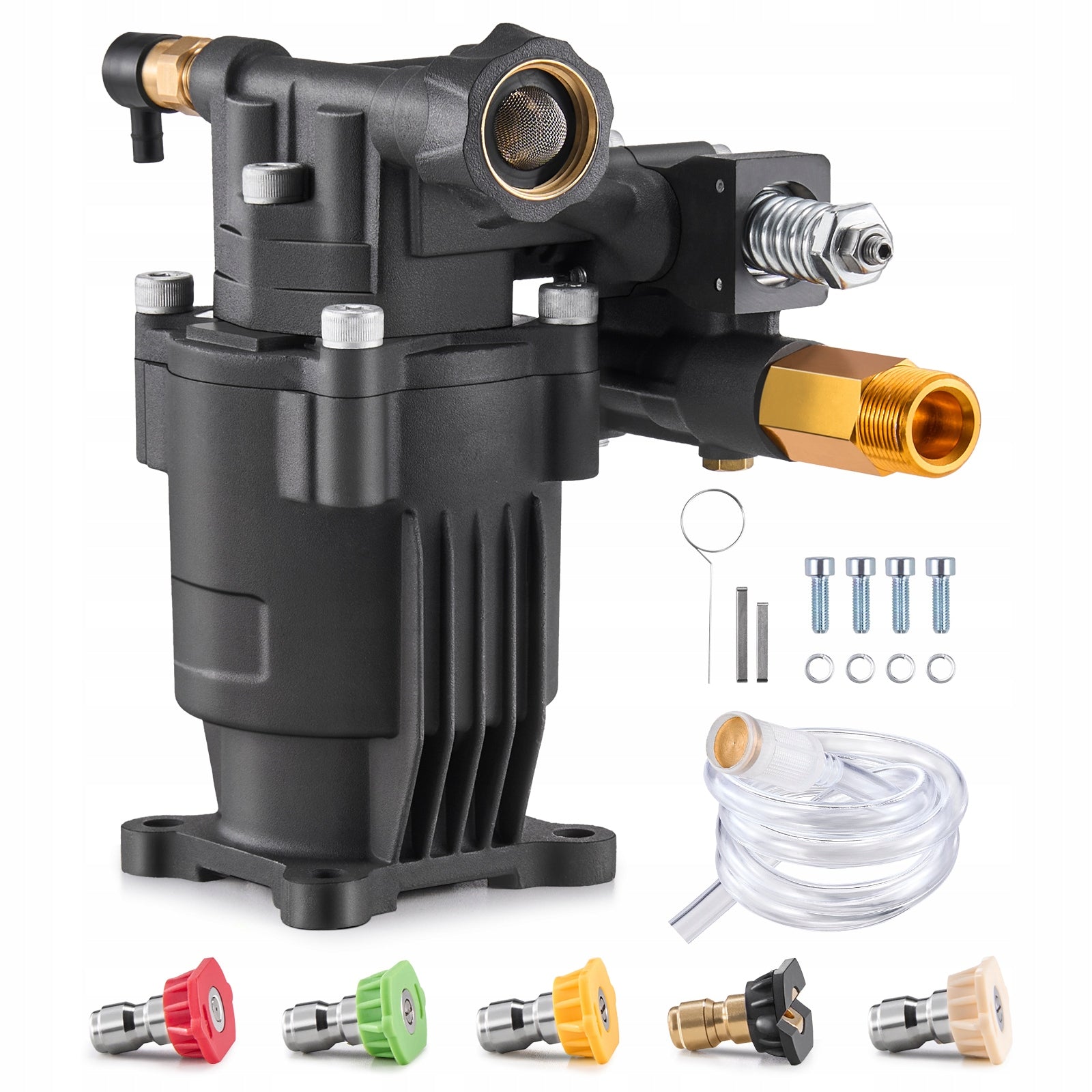 SucceBuy Pressure Washer Pump 3500/3050PSI 2,5GPM 6,5-7 HP W 5 Nozzles