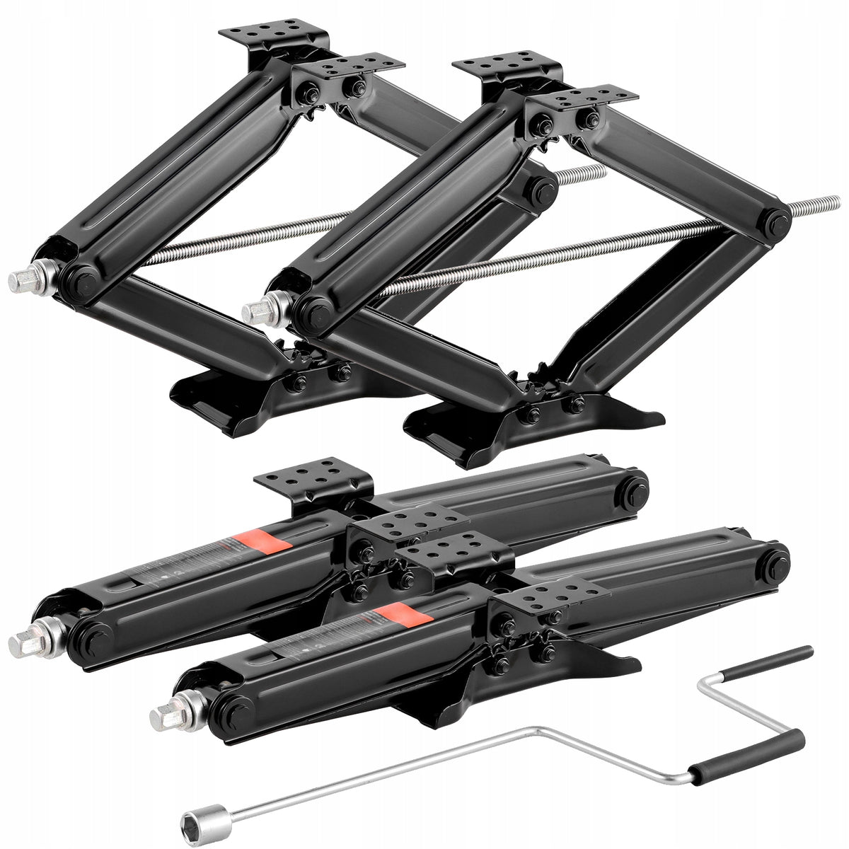 SucceBuy Scissor Lift 4Pcs Load Capacity 4082KG Height 10,3-59,5CM